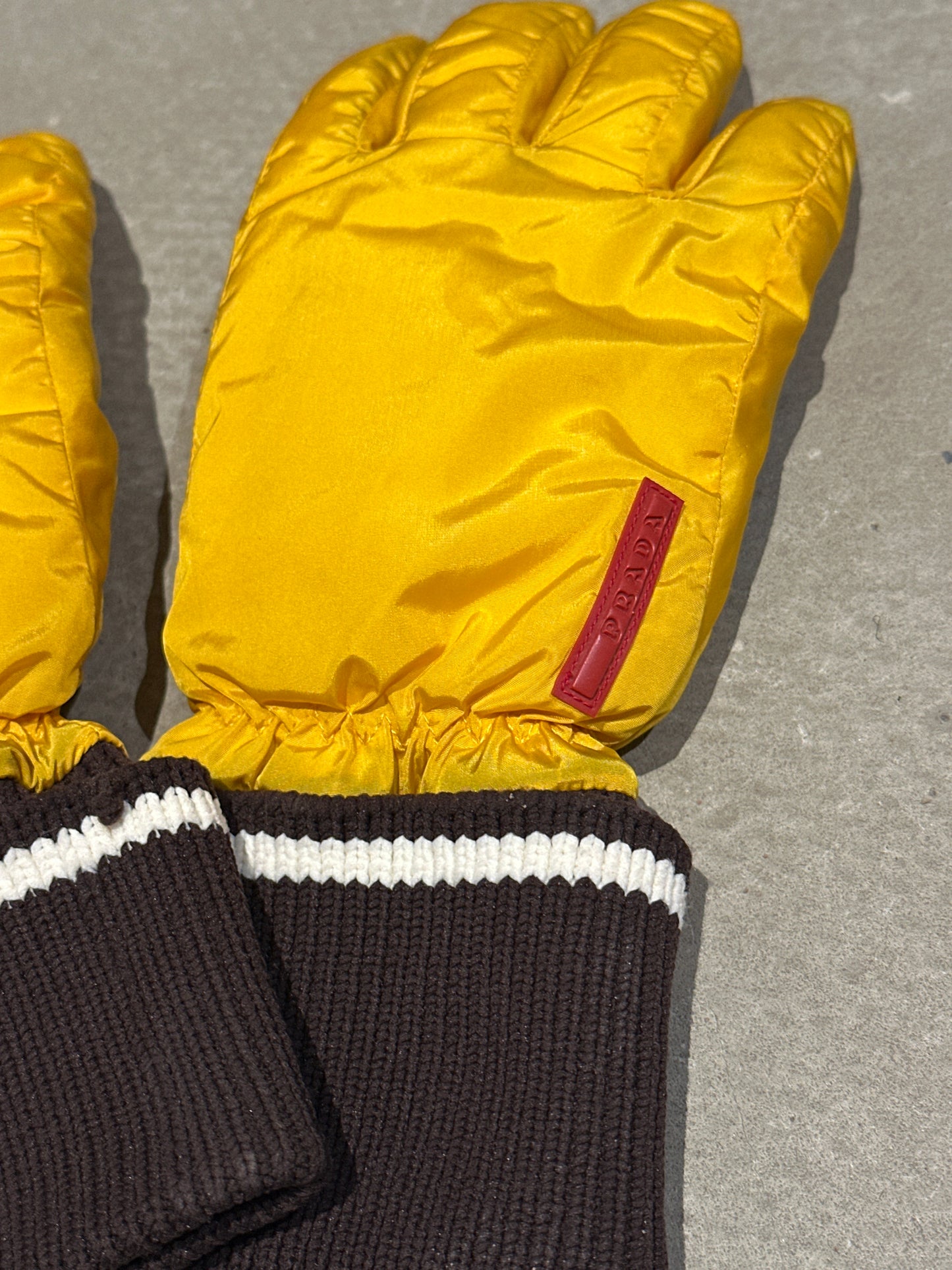 Prada Gloves Yellow S/M