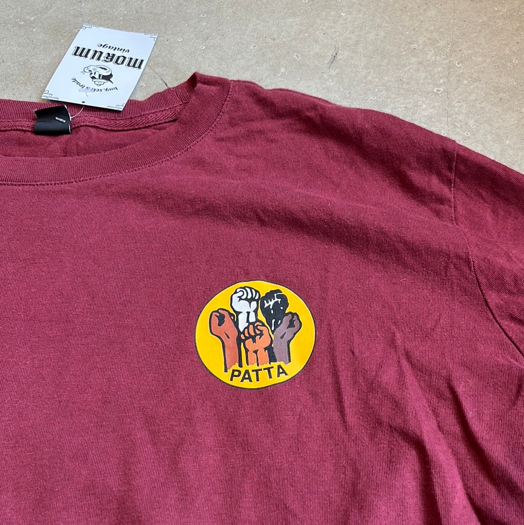 Patta Hands Long Sleeve Bordeaux XL