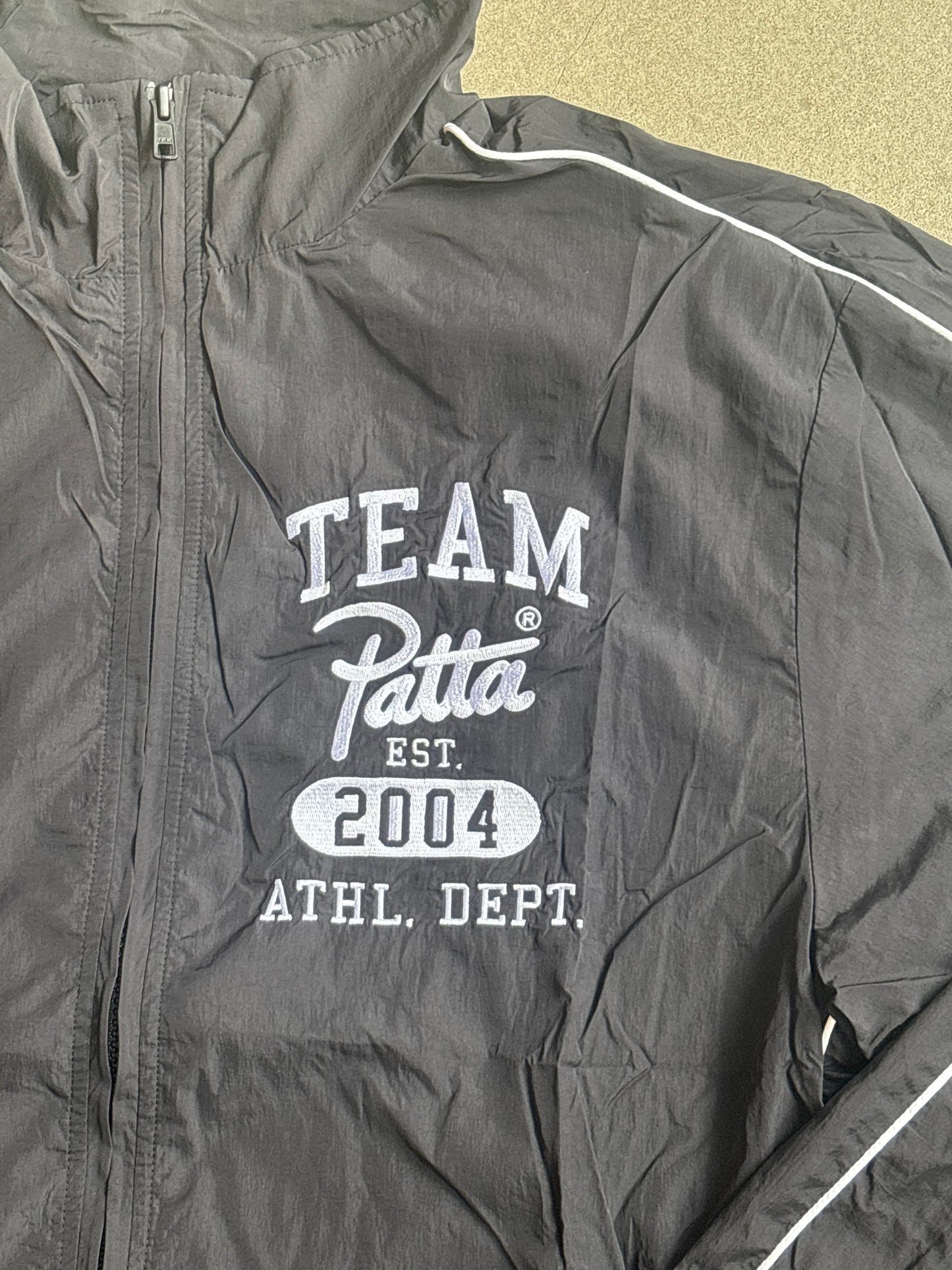 Patta Athletic Nylon Track Jacket Black M