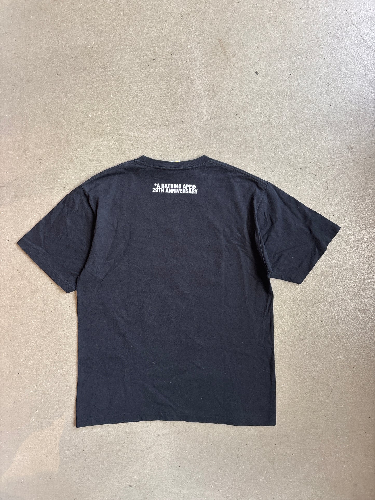 Bape 29th Anniversary Ape Head Tee Black L
