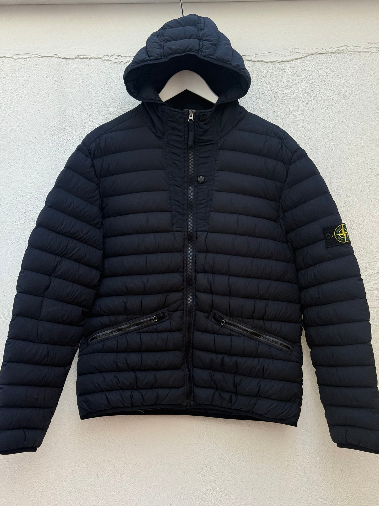 Stone Island Loom Woven Down Nylon-TC Jacket Navy L