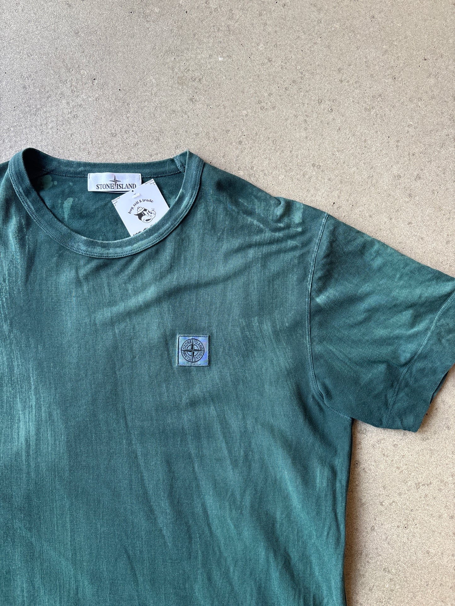 Stone Island T-shirt Green Washed XL