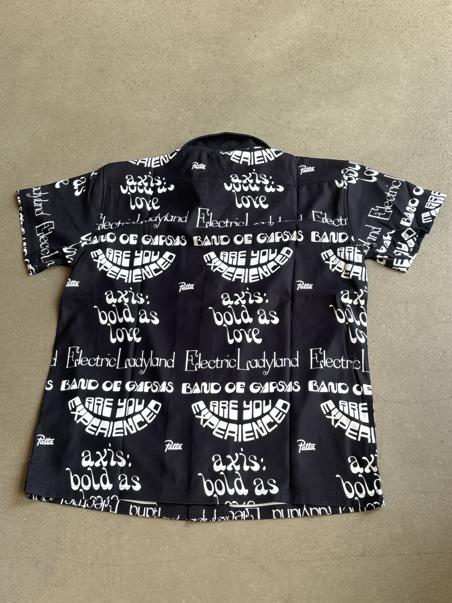 Patta Soundsystem x Jimi Hendrix Allover Printed Shirt Black L
