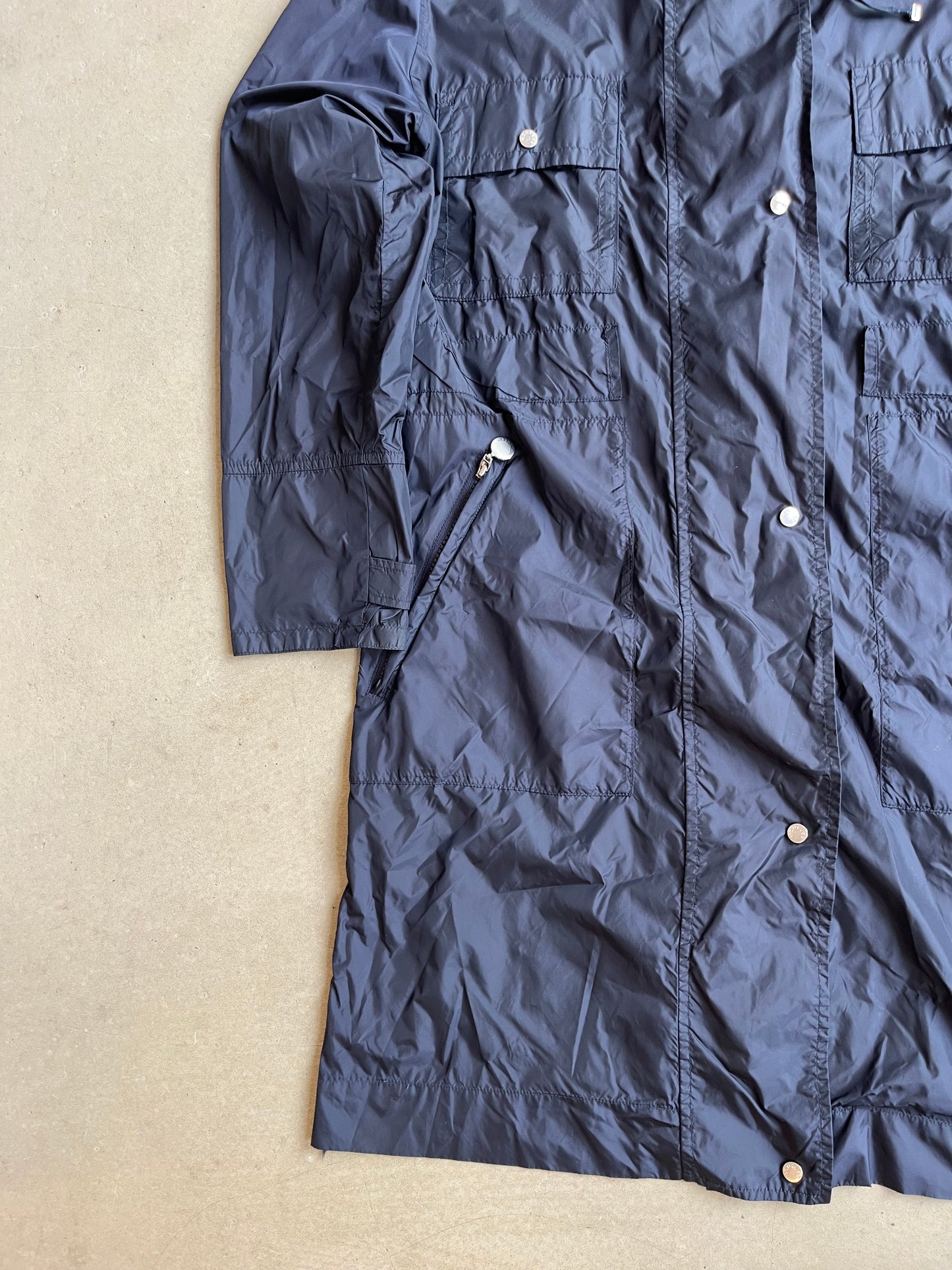 Moncler Nylon Trenchcoat Navy 3