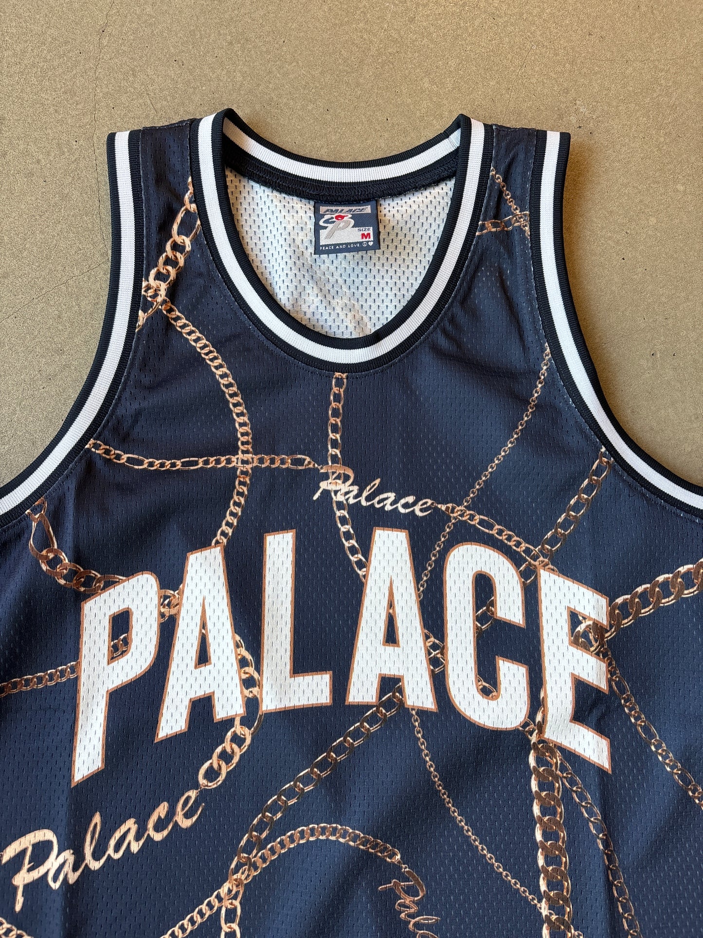 Palace Chain Basketball Vest Navy
