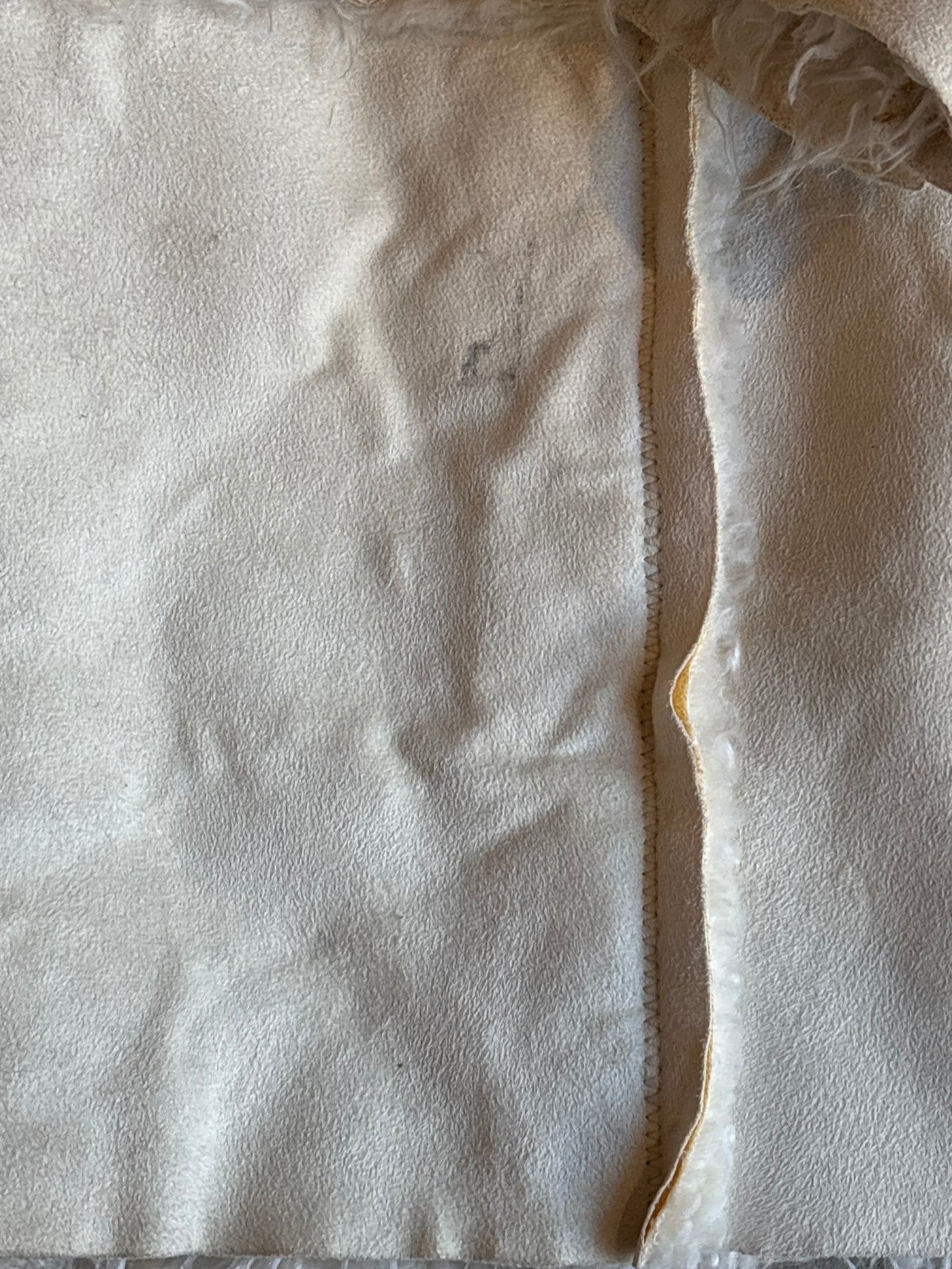 DKNY Faux Fur Coat White M
