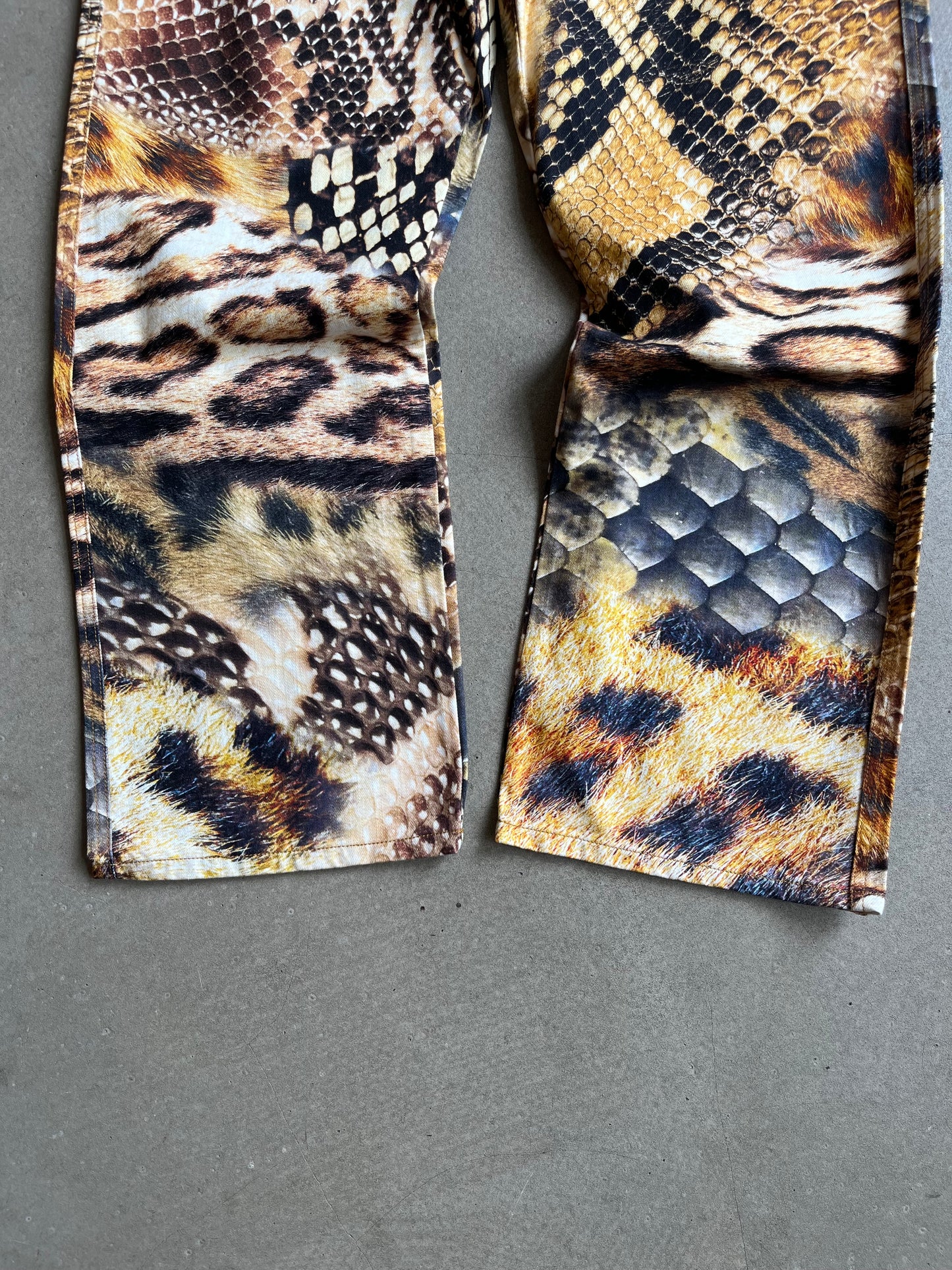 Palace Animal Print Jeans Yellow