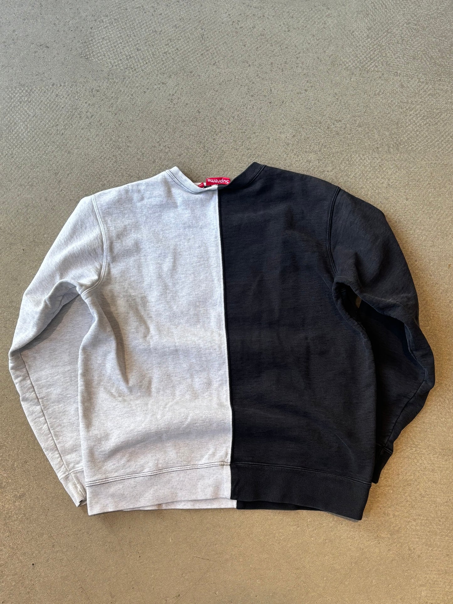 Supreme Split Crewneck Sweatshirt Black M