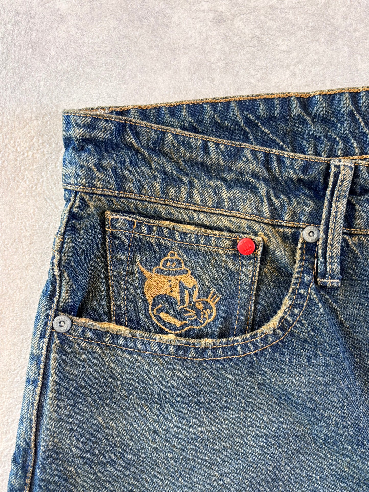 Mokum Clothing 1016LR Original Baggy Jeans - Green