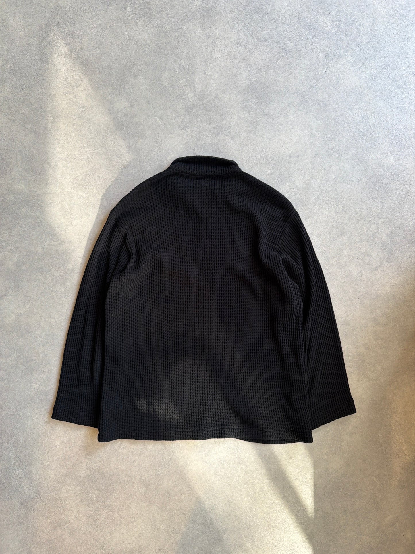 Stussy Waffle Zip Up Sweater Medium