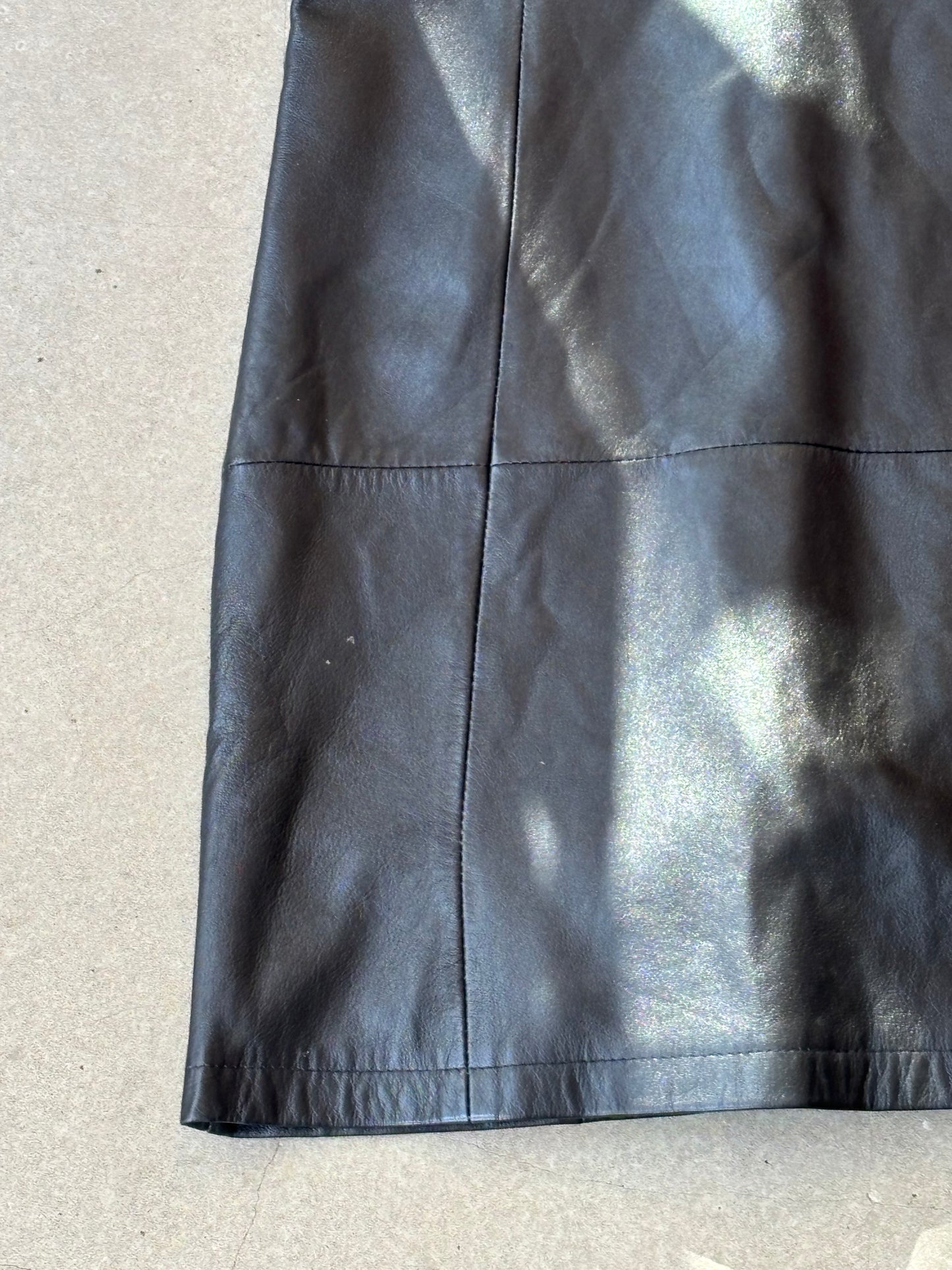 Stefanel Leather Dress Black 42