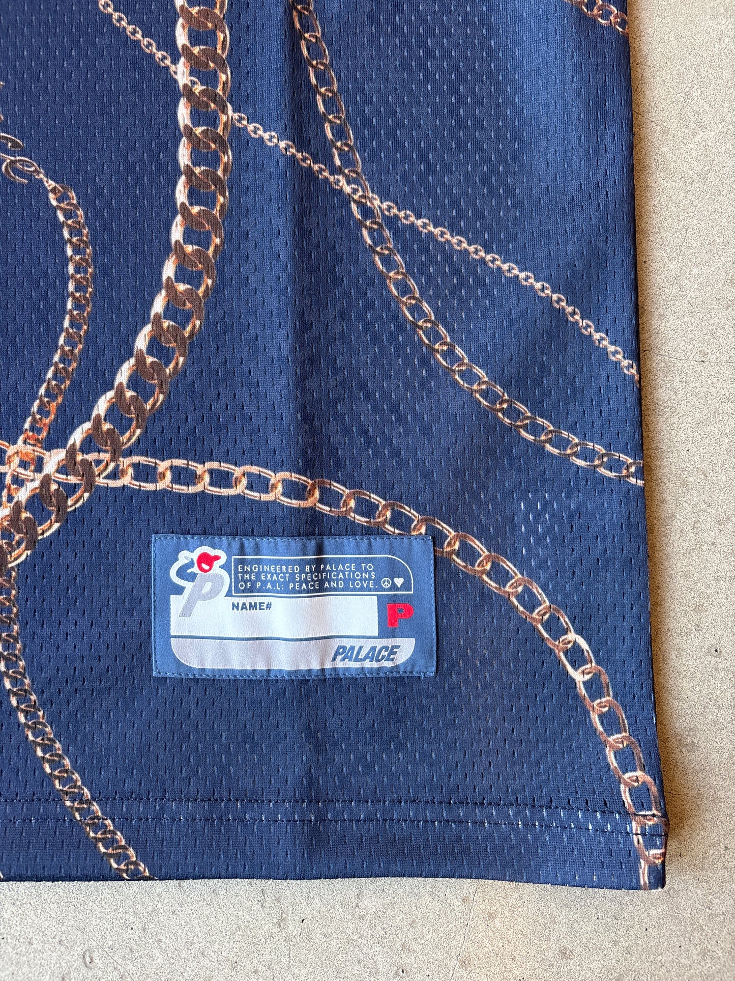 Palace Chain Basketball Vest Navy