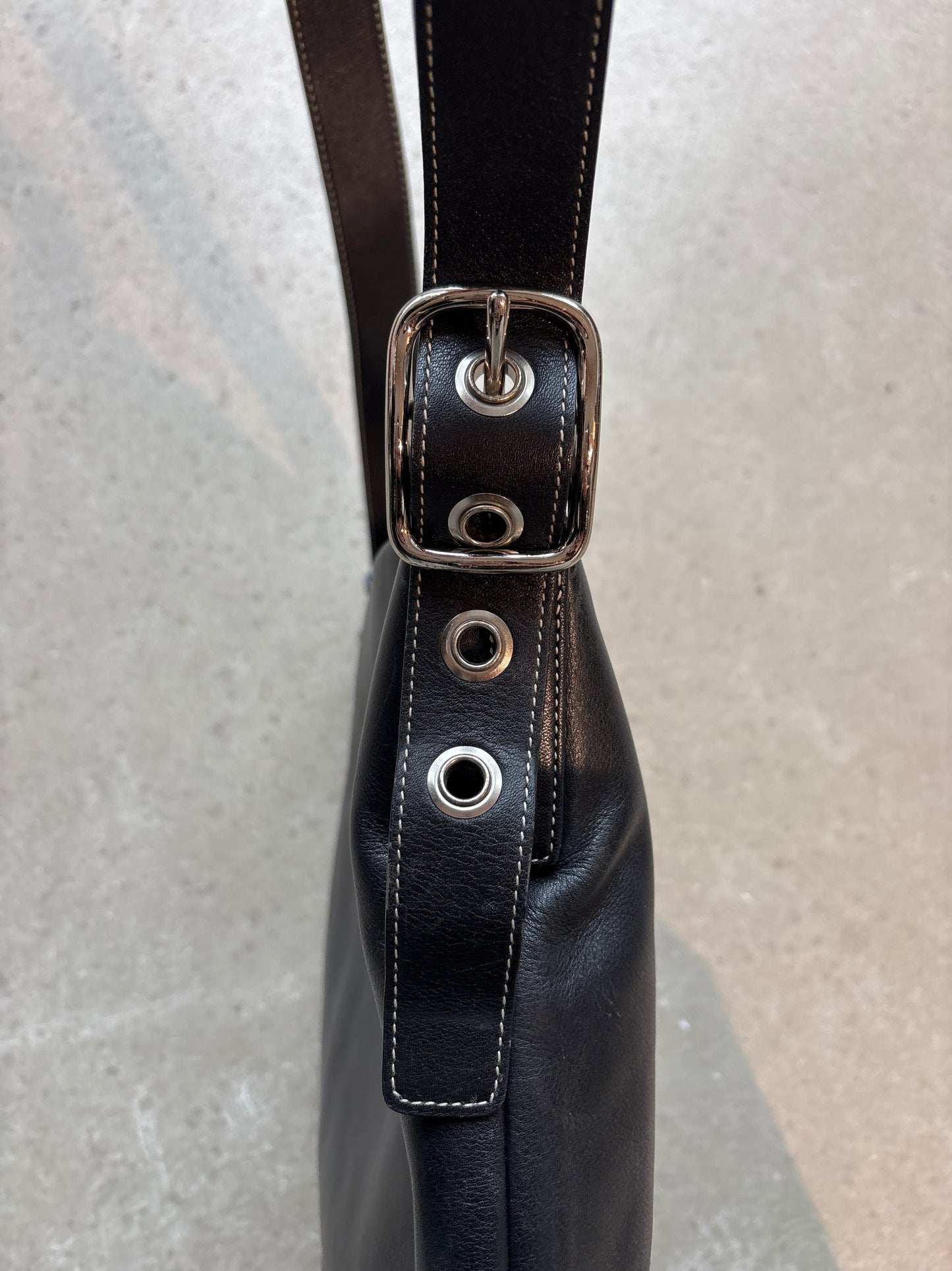 Coach Leather Crossbody Bag Black