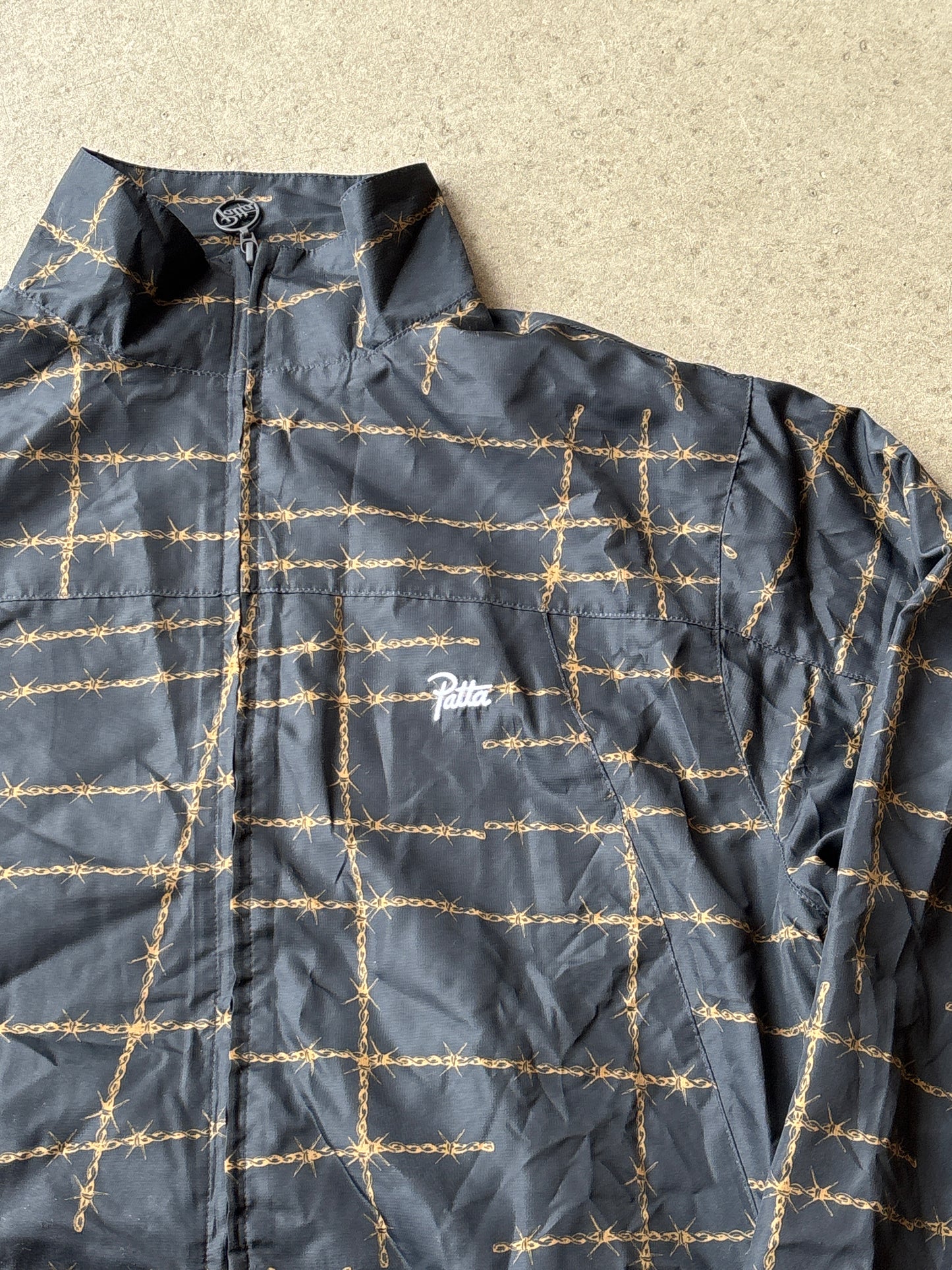 Patta Barbed Wire Track Jacket Black L