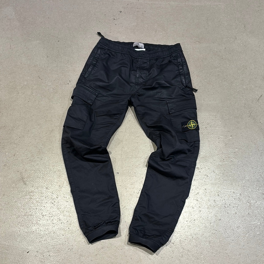 STONE ISLAND CARGO PANTS W32 ”BLACK”