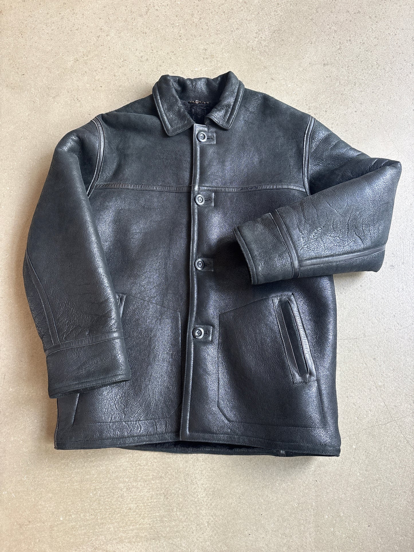 Chevignon Suede Leather Jacket XL
