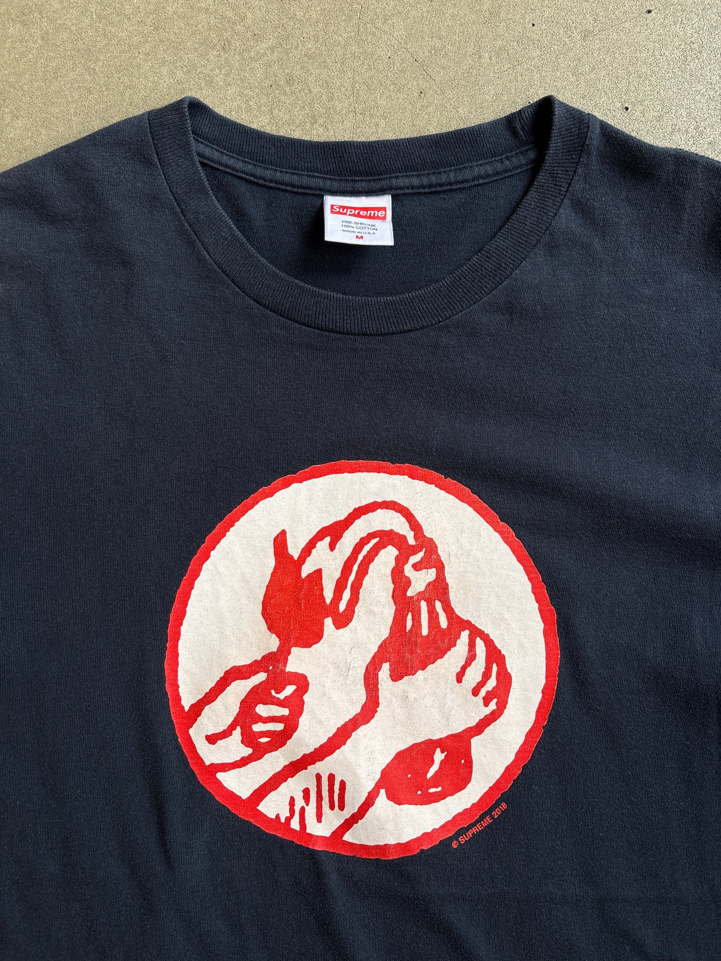 Supreme Navy M 'Molotov Tee'