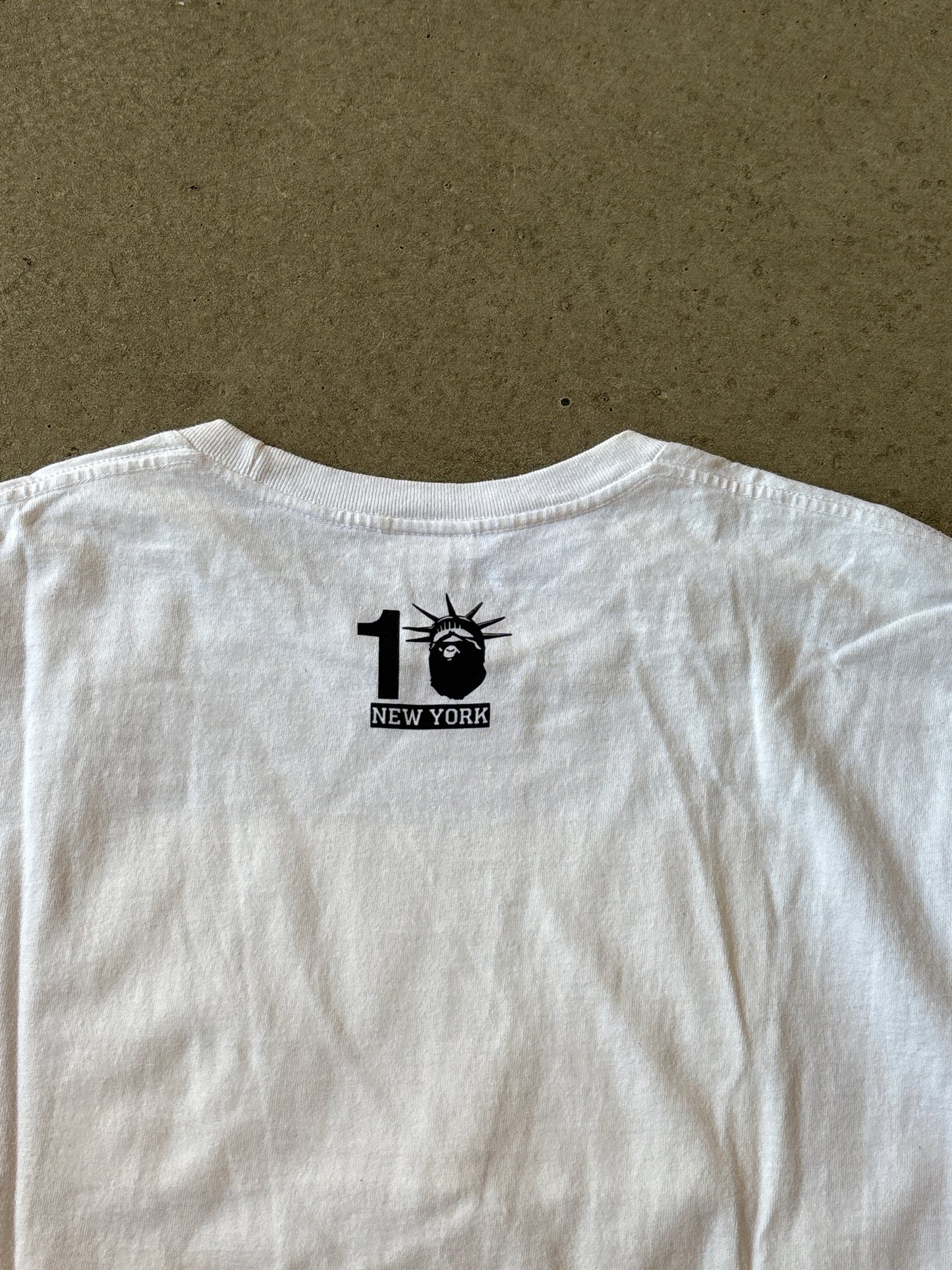 Bape New York Store 10th Anniversary Tee White L
