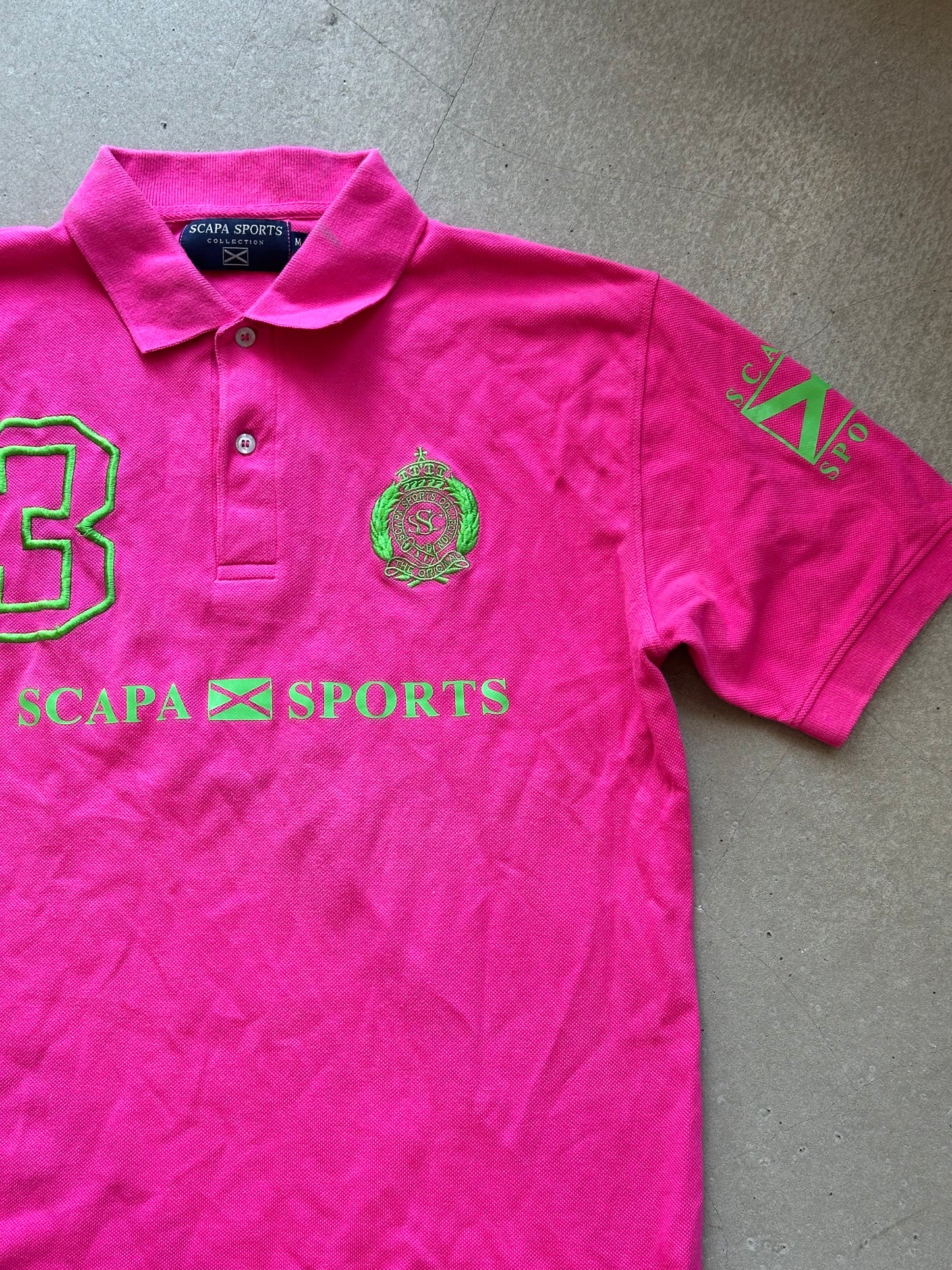 Scapa Sports Polo Pink Size M