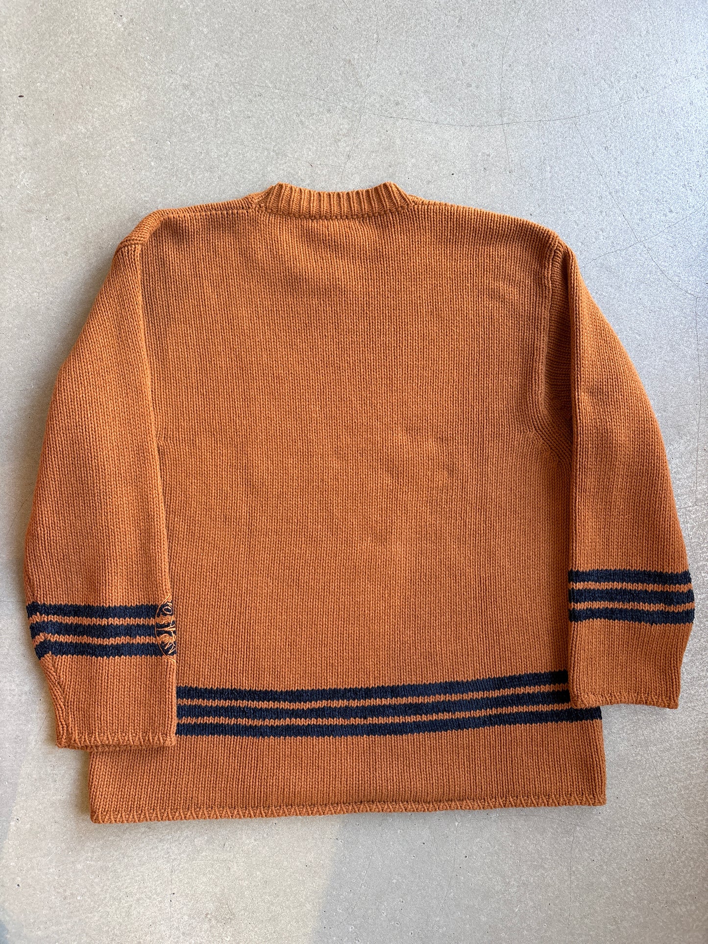 Vintage Stone Island Arm Logo Knit Brown Medium