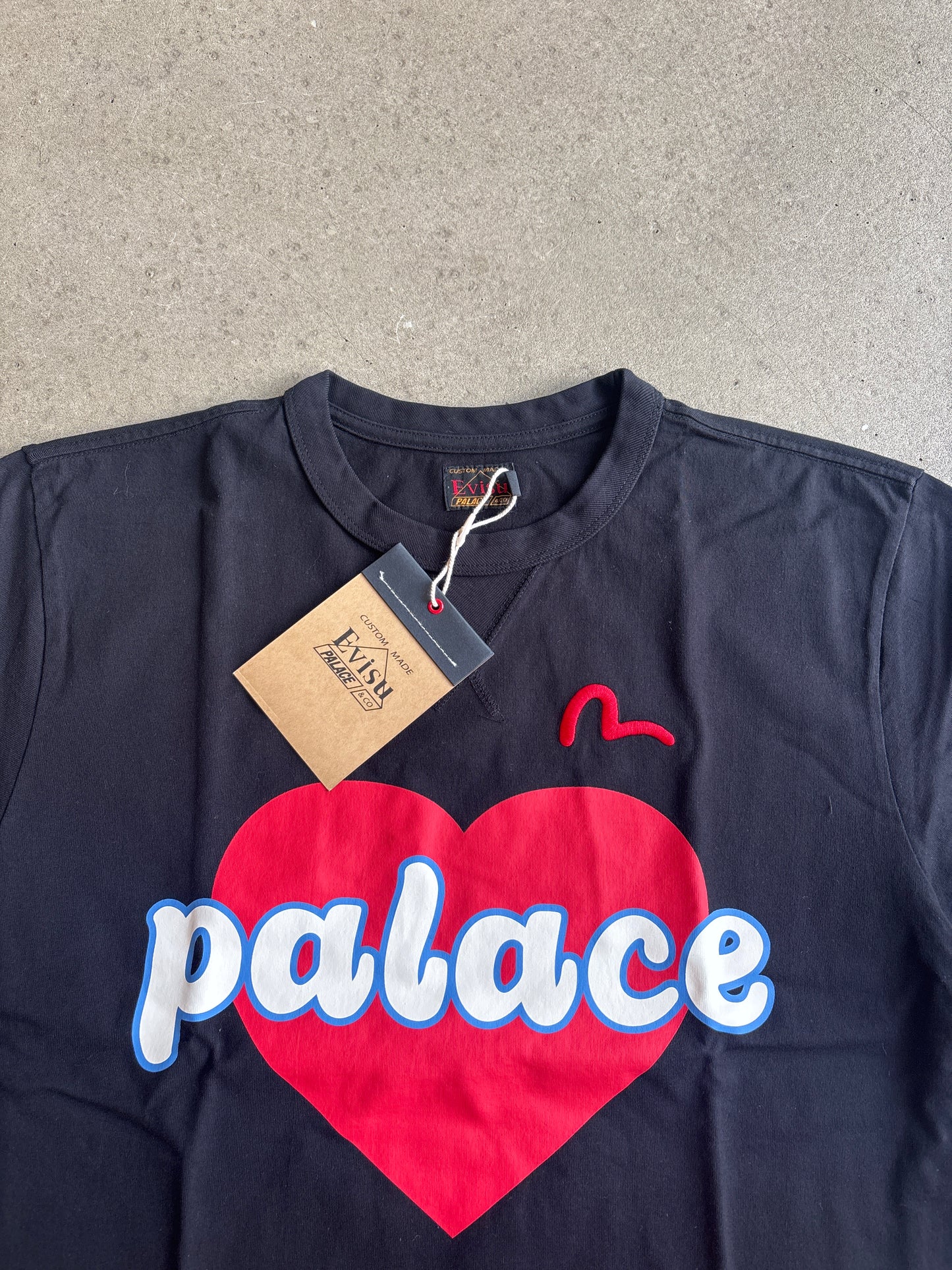 Palace x Evisu Heart T-shirt Black