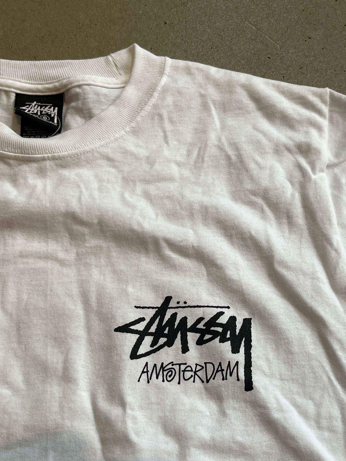 Stussy Amsterdam Long Sleeve Tee White S