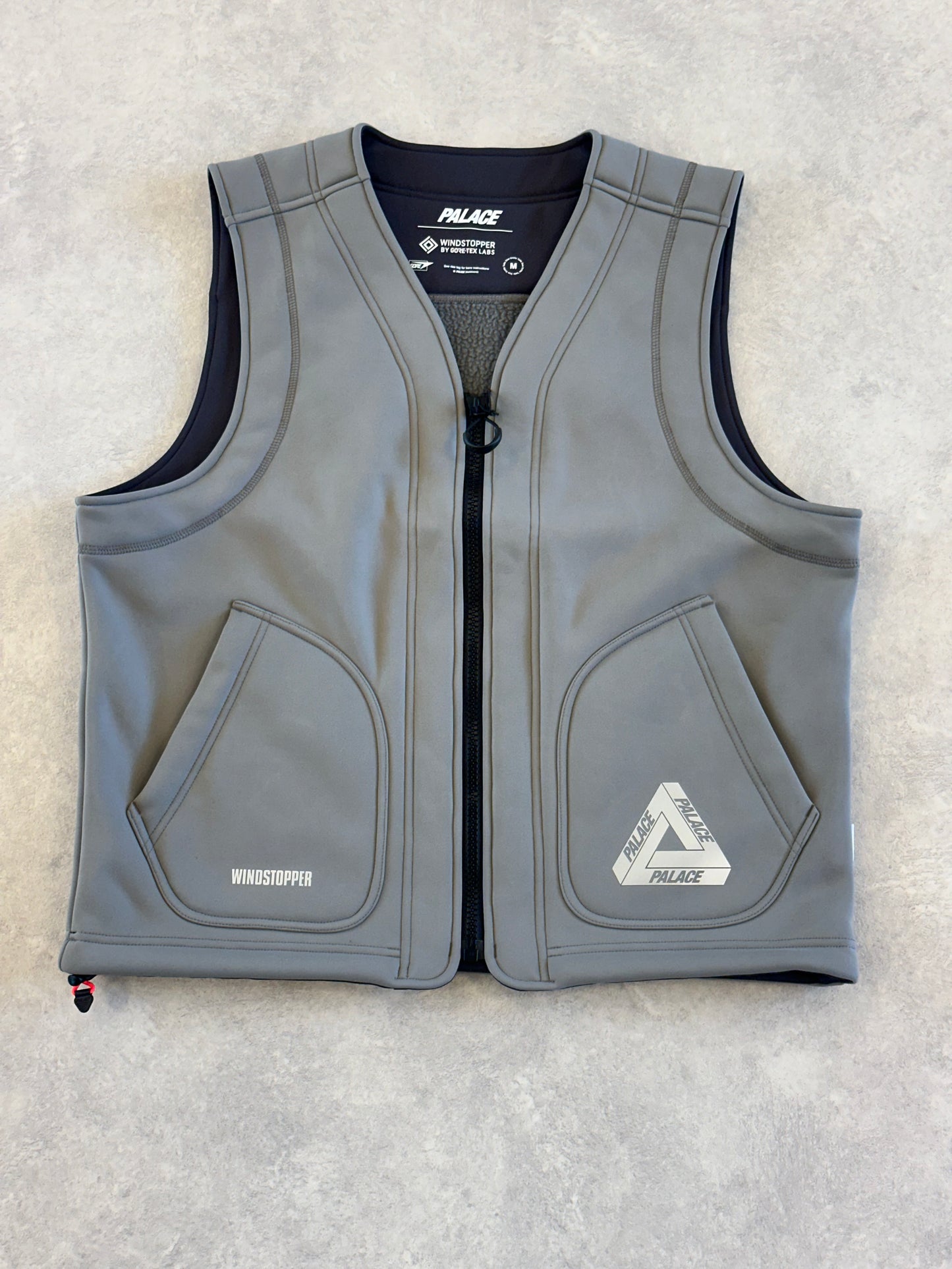 Palace GORE-TEX Windstopper Vest Steel Grey M