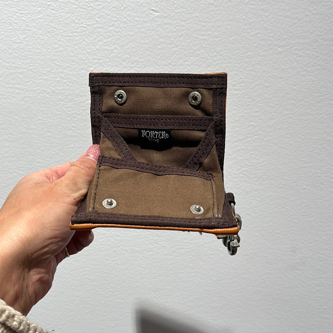 Porter Coin Case Key Ring Orange