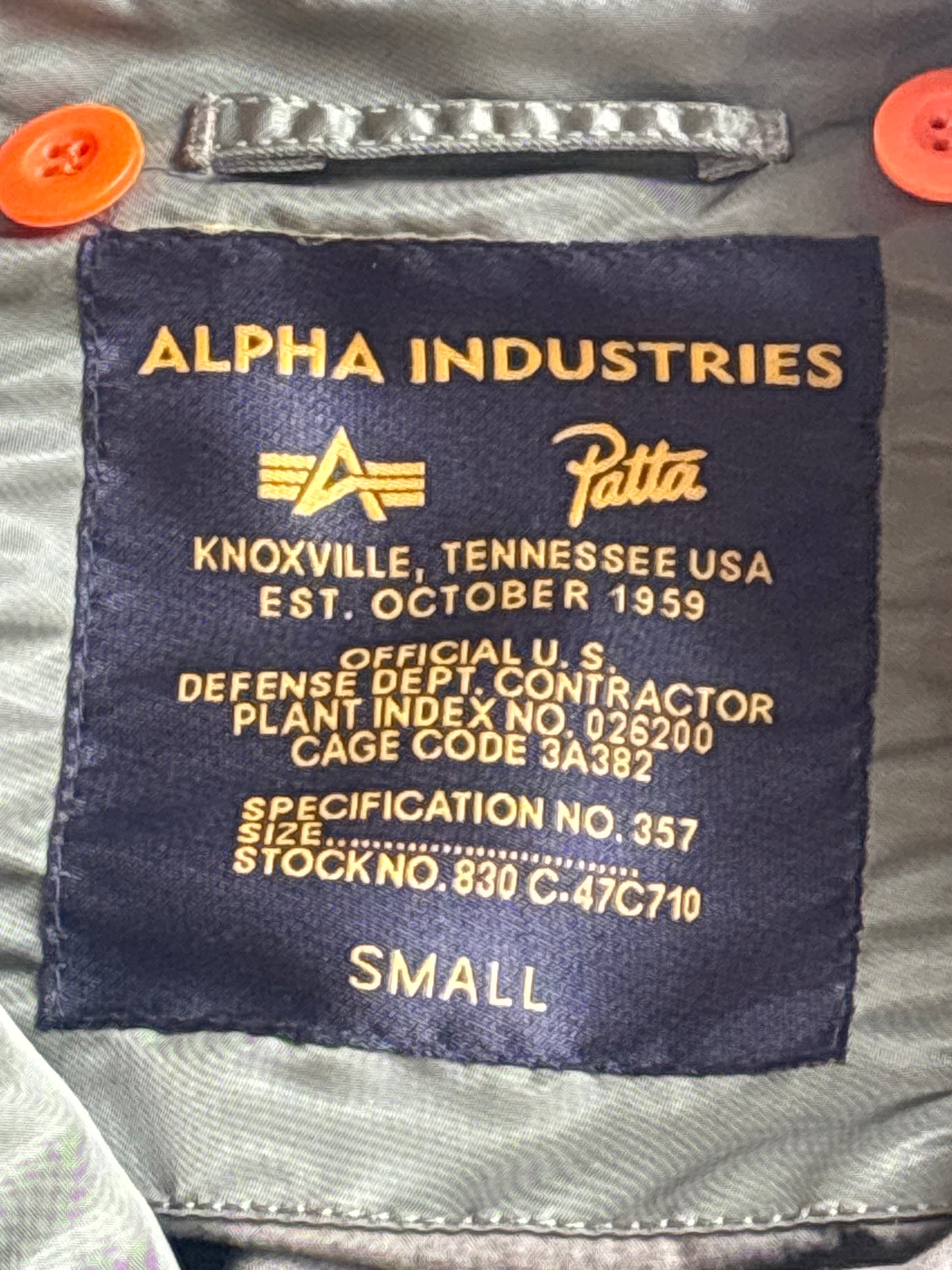 Alpha Industries X Patta Jacket S