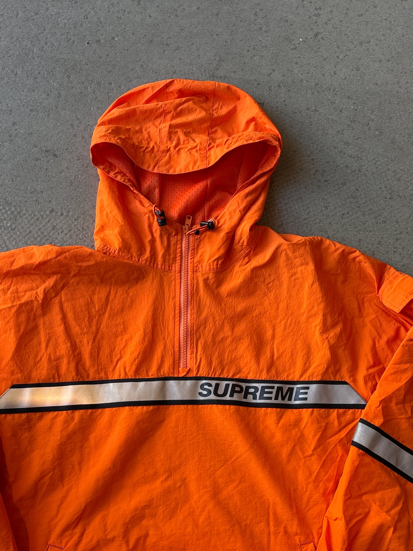 Supreme Reflective Taping Jacket Orange Medium