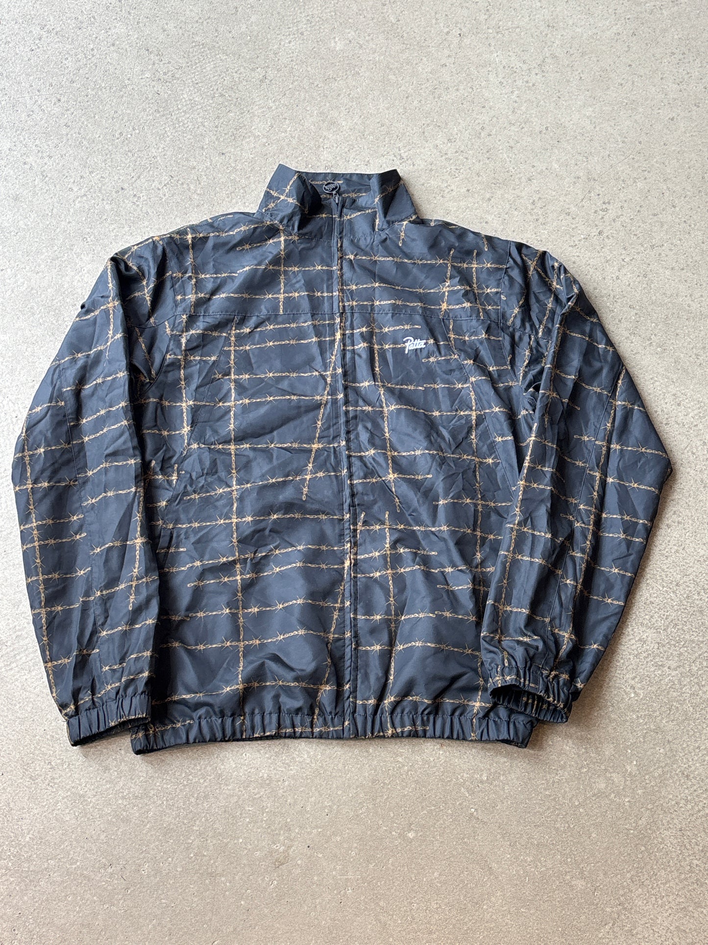 Patta Barbed Wire Track Jacket Black L