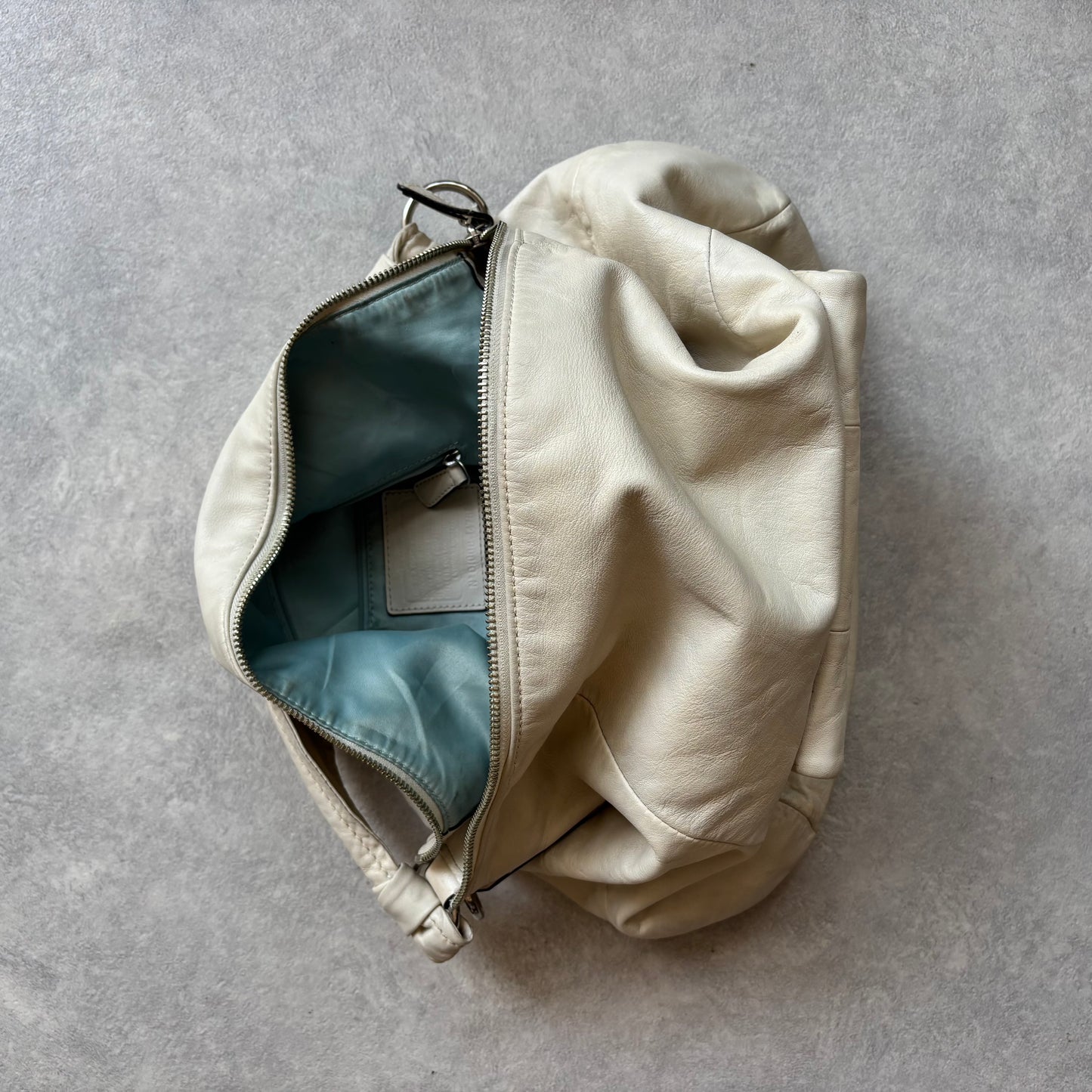 Coach Kristin Hobo Shoulder Bag White
