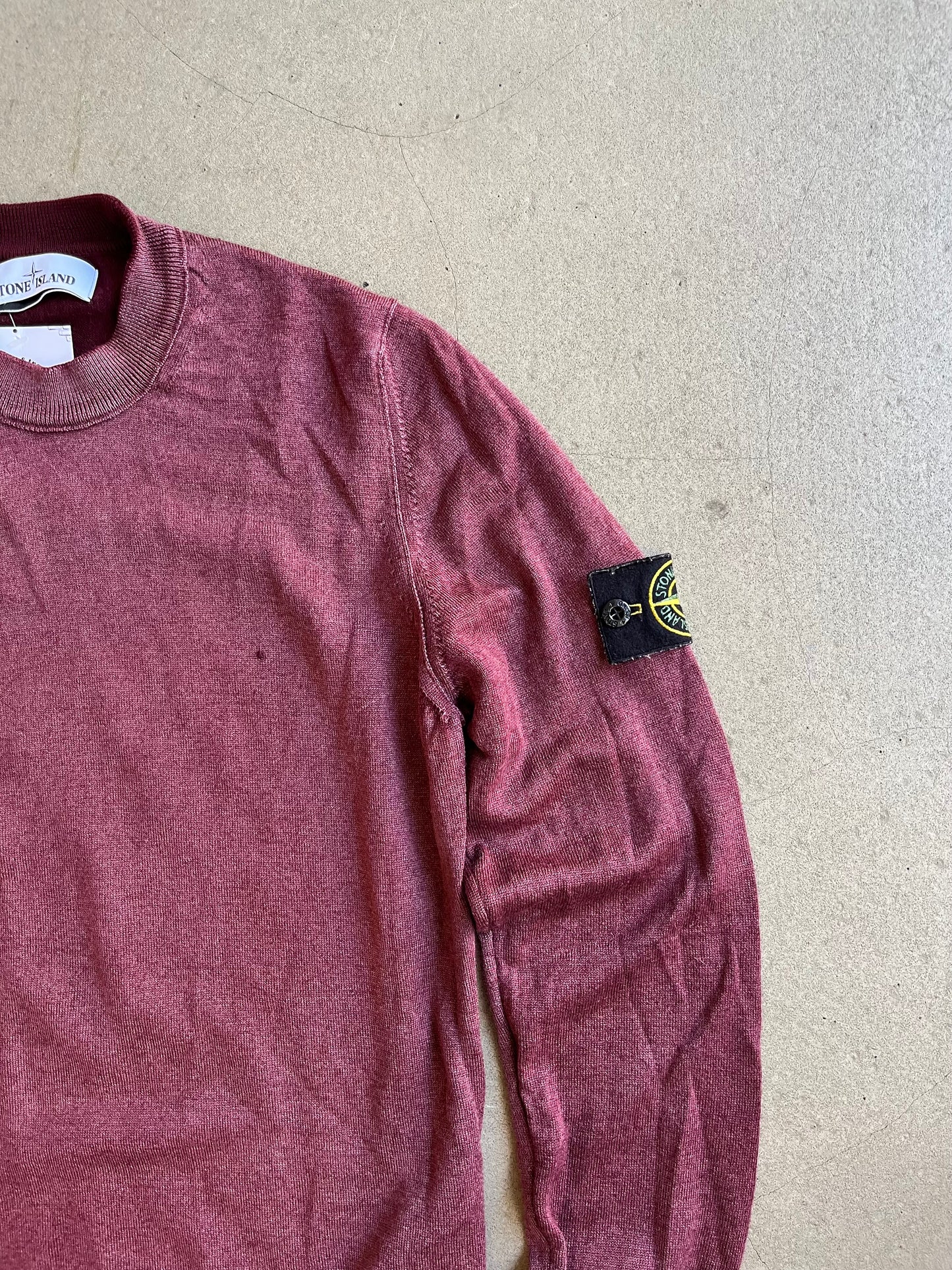 Stone Island Lana Wool Knit Red Small