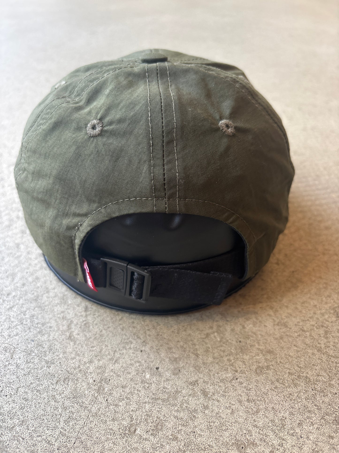 High 6 Panel Army Green Cap