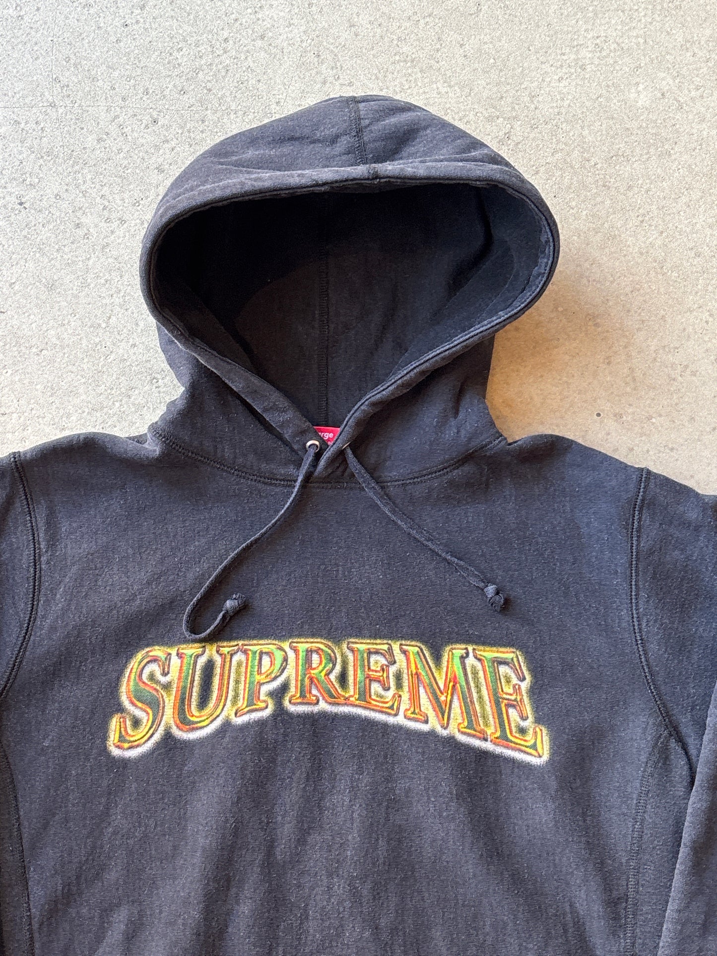 Supreme Metallic Arc Hoodie Black L