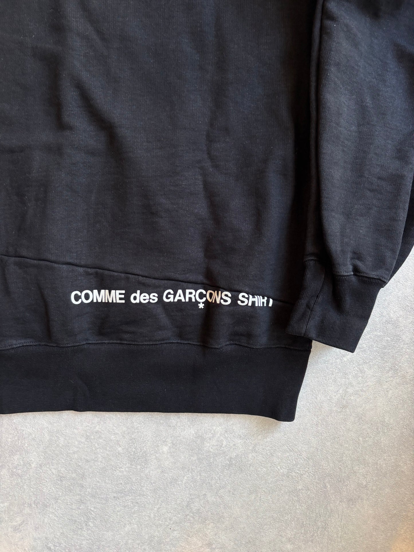 Supreme x CDG FW18 Box Logo Split Hoodie Black XL