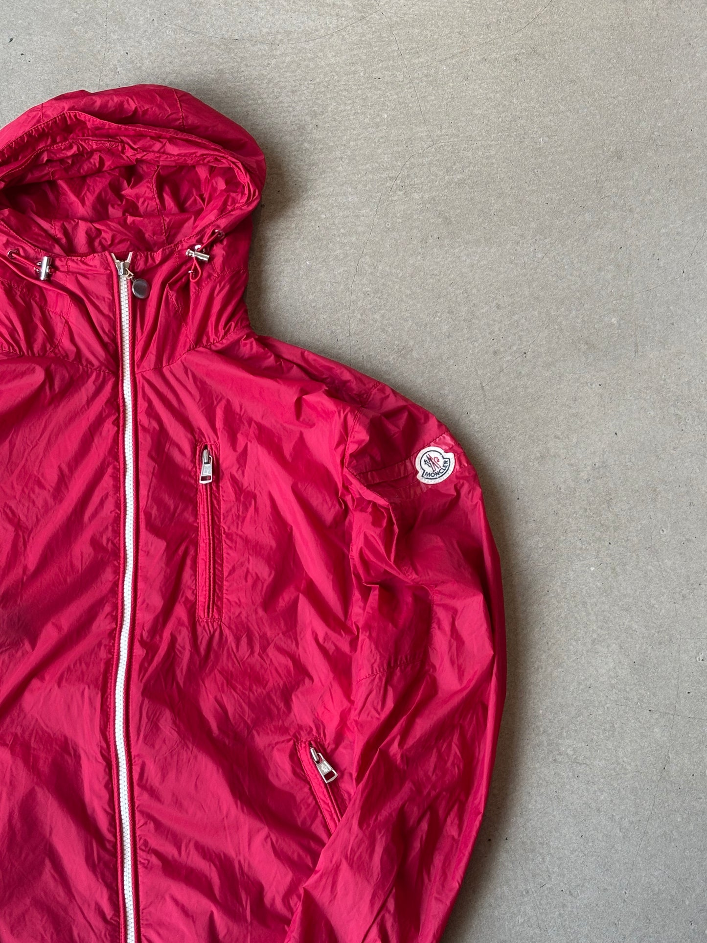 Moncler Hooded Windbreaker Red 1