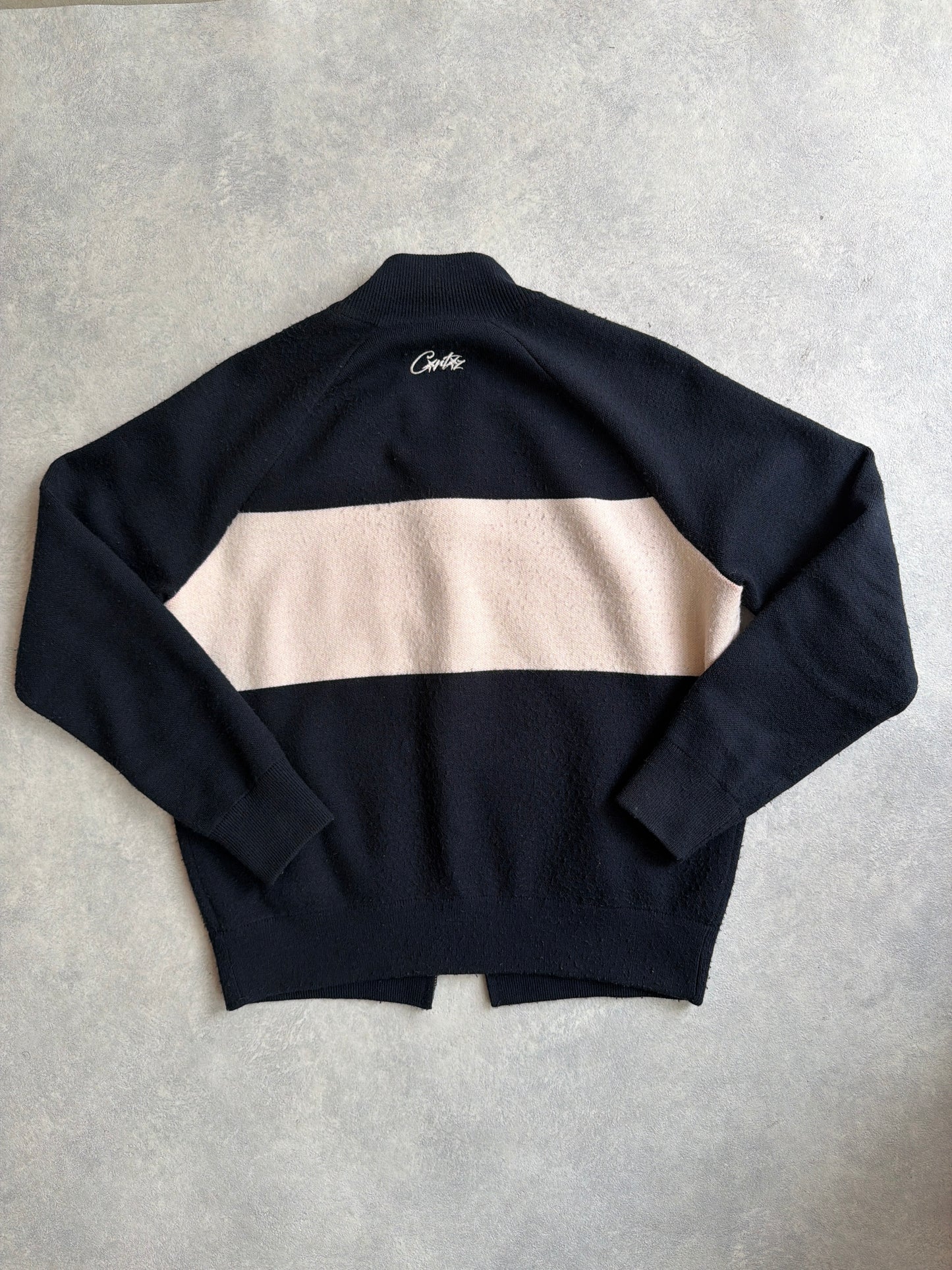 Corteiz CRTZ Knit Zip Up Navy M