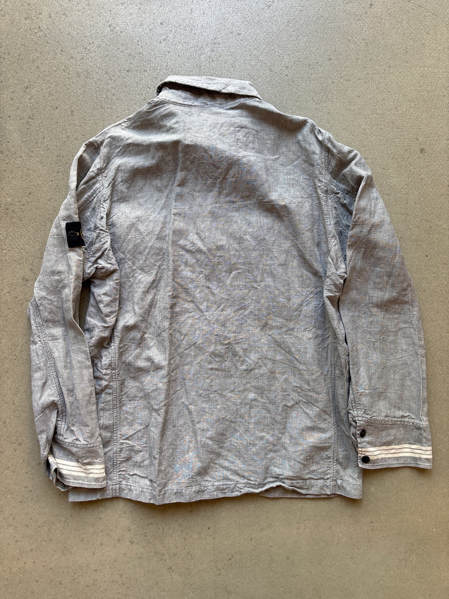 Stone Island Compact Button Up Jacket Grey