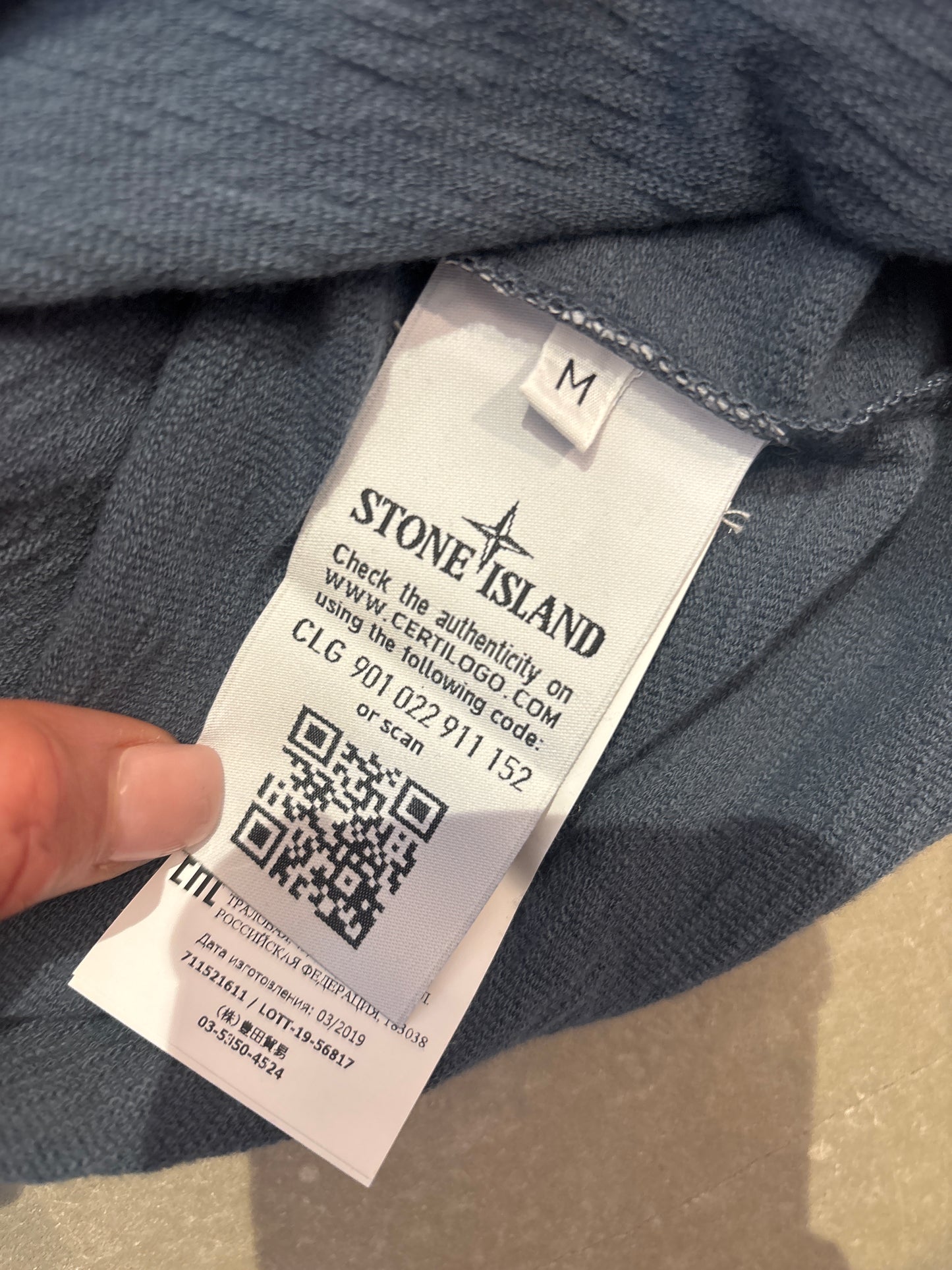 Stone Island Hoodie Navy M