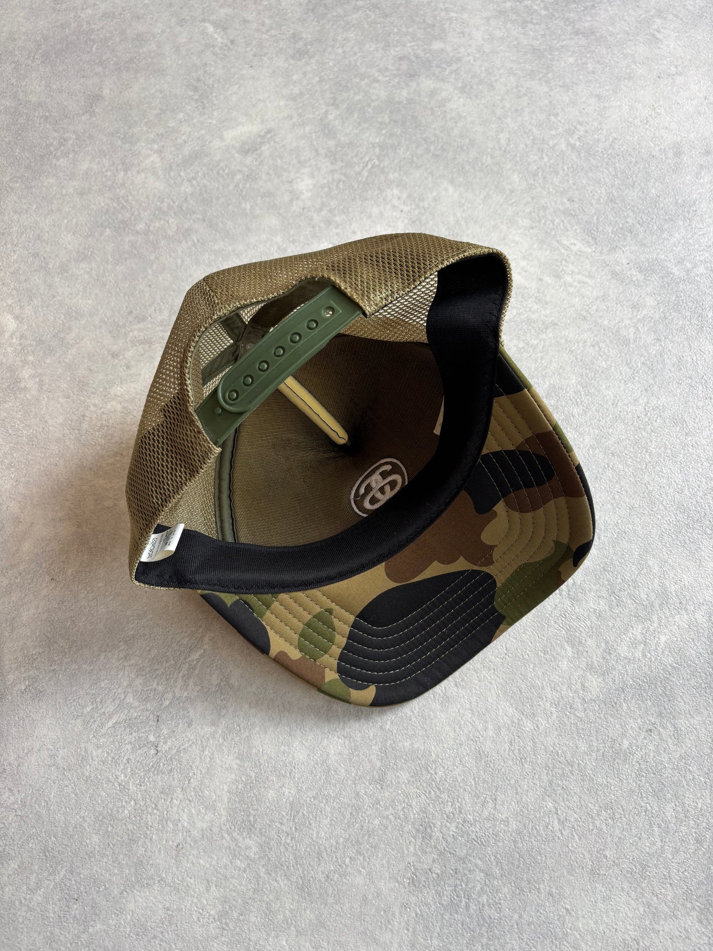 A Bathing Ape x Stussy Hats Camo Cap