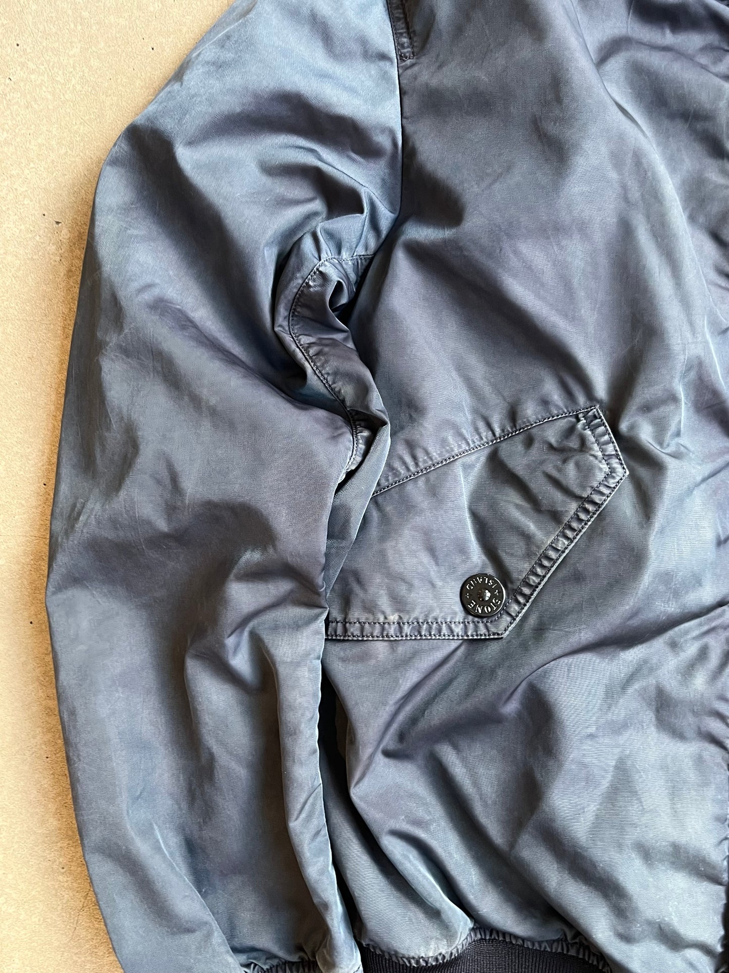 Stone Island Nylon Faded Bomber Grey Small