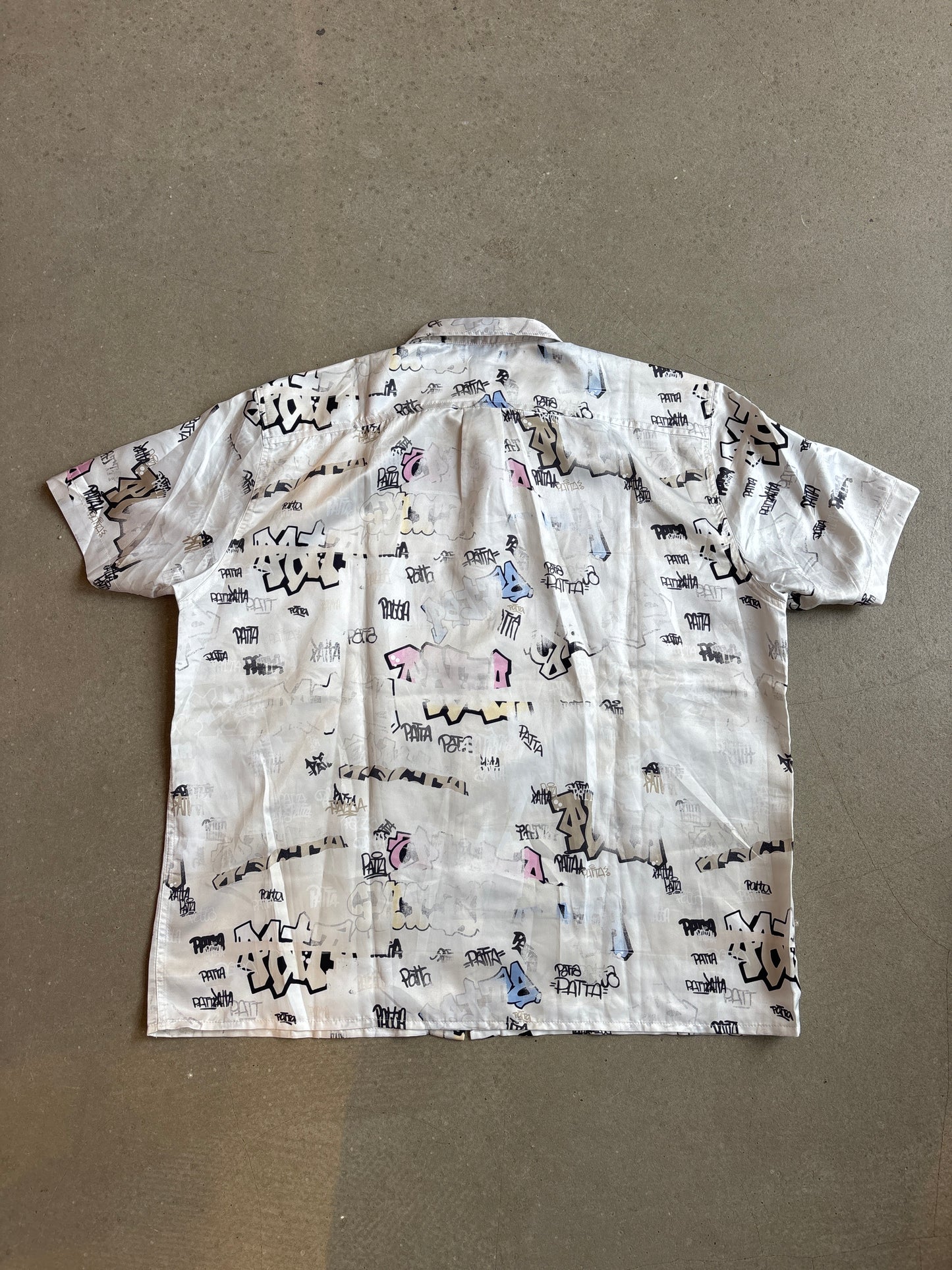 Patta Grafitti Nylon Shirt White L
