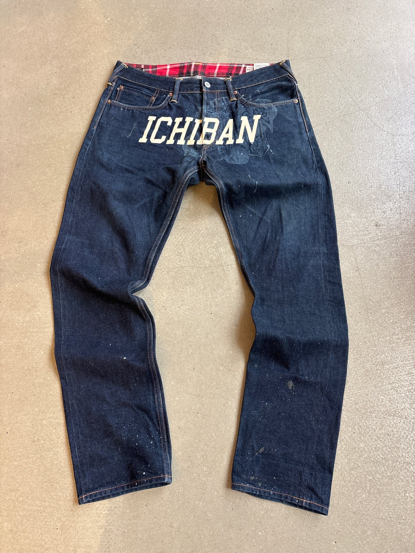 Evisu Denim Patches Jeans 34x34