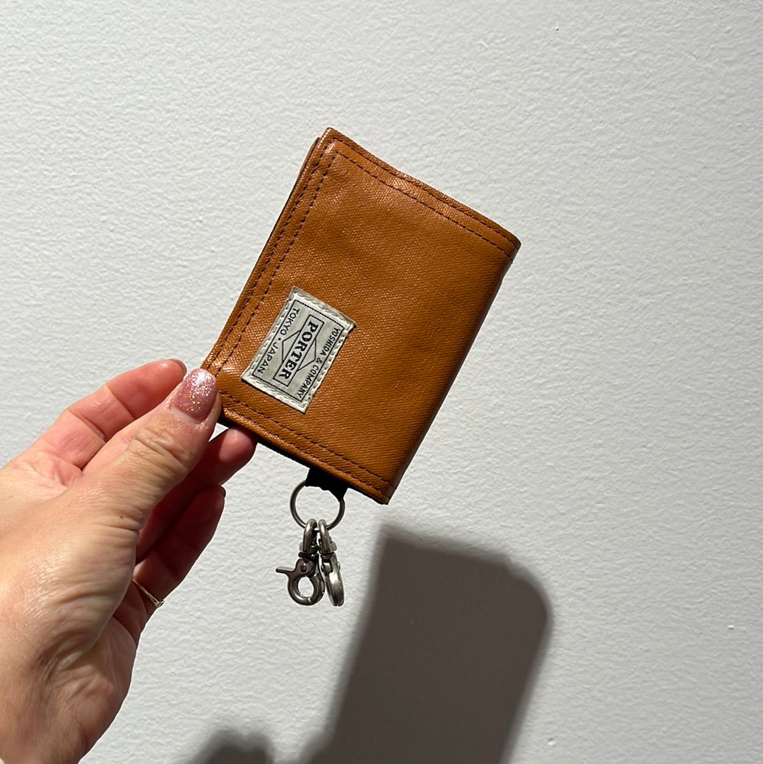 Porter Coin Case Key Ring Orange