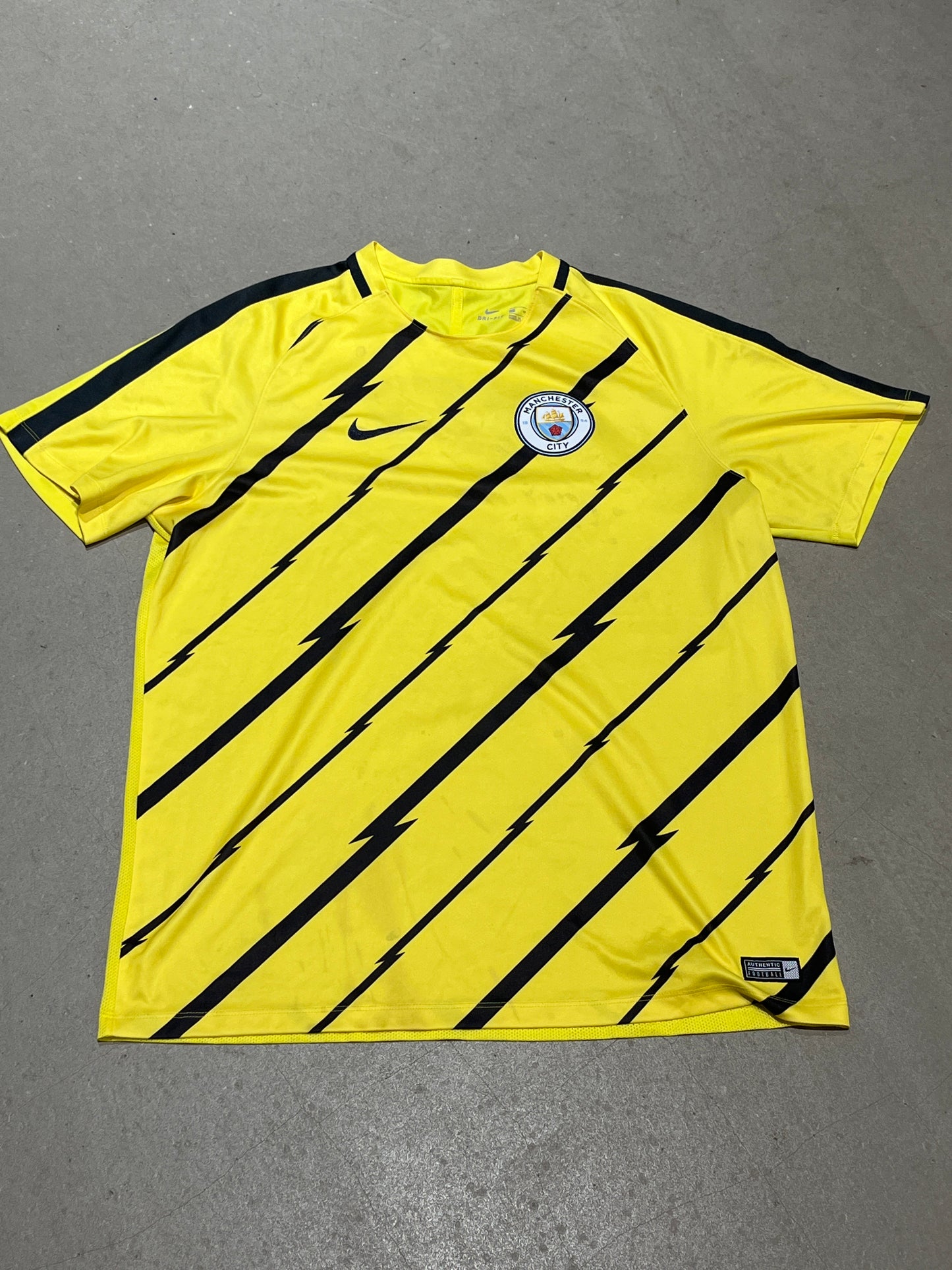 Nike Manchester City Jersey Yellow XL