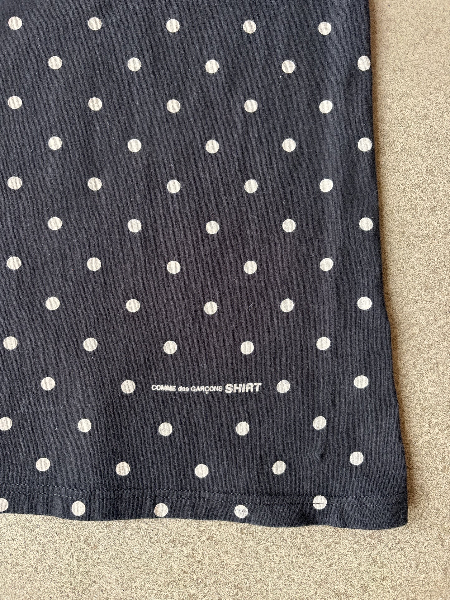 Supreme x CDG Polka Dot Box Logo Tee Size XL