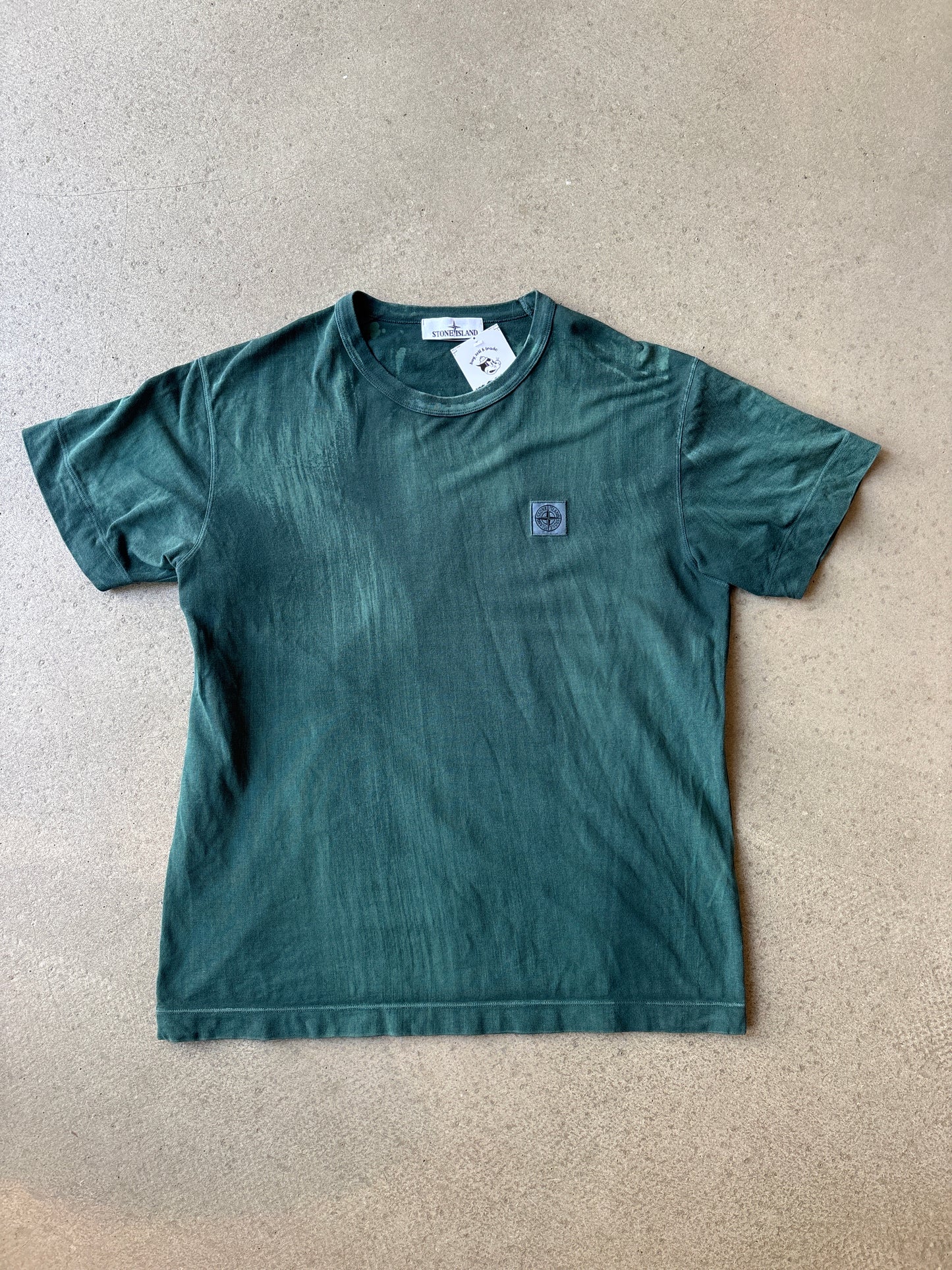 Stone Island T-shirt Green Washed XL