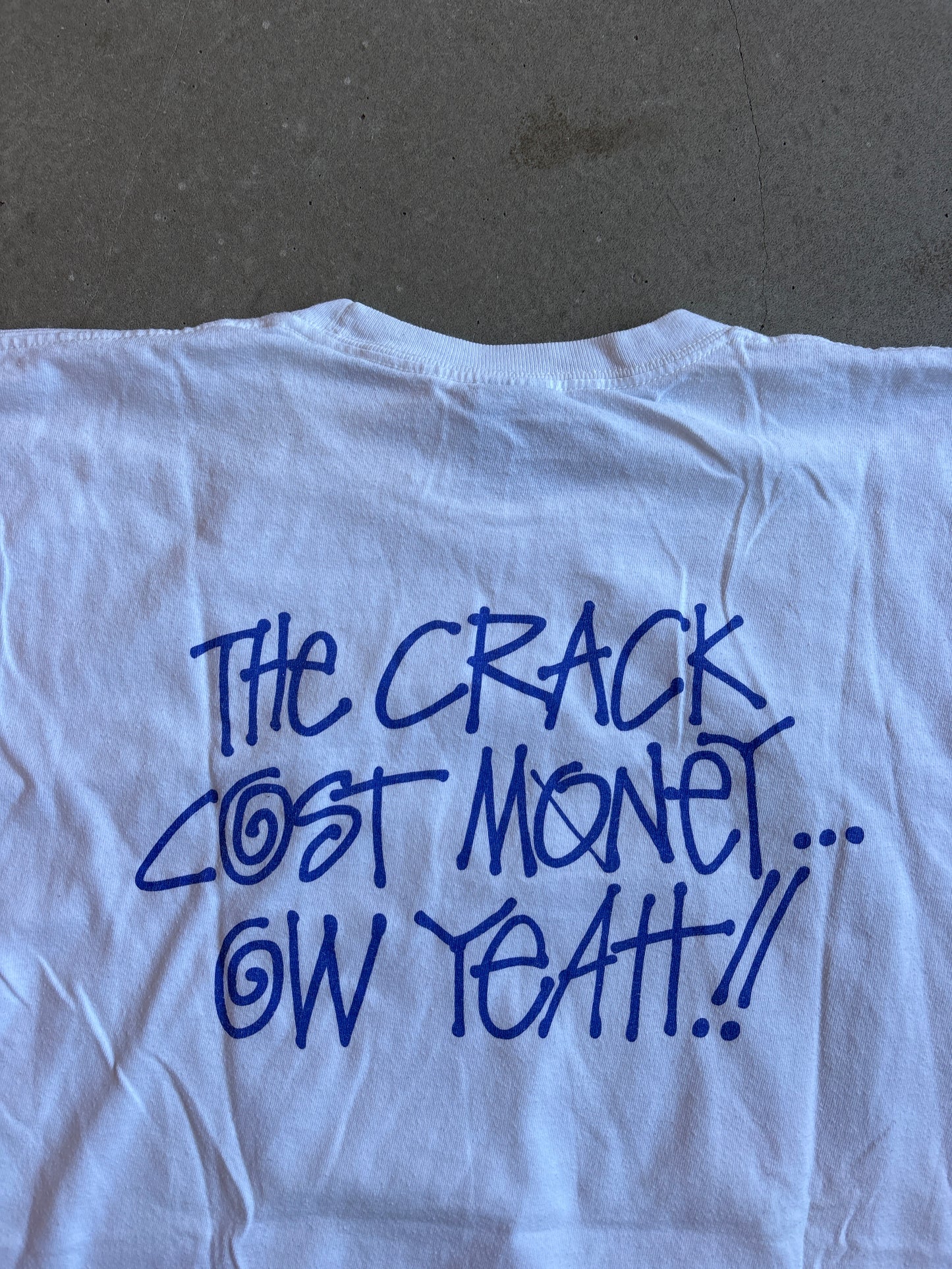 Stussy x Patta The crack Costs Money Tee White L