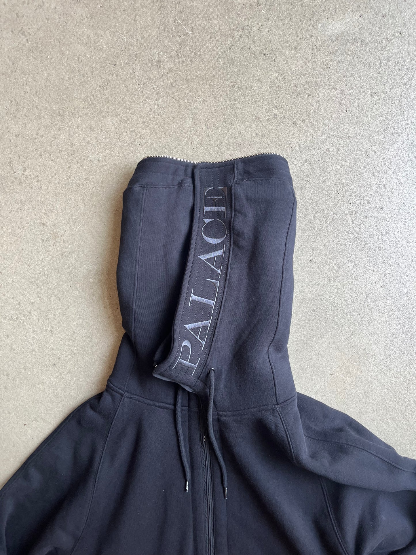 Palace Split Hood Bomber Sweat White